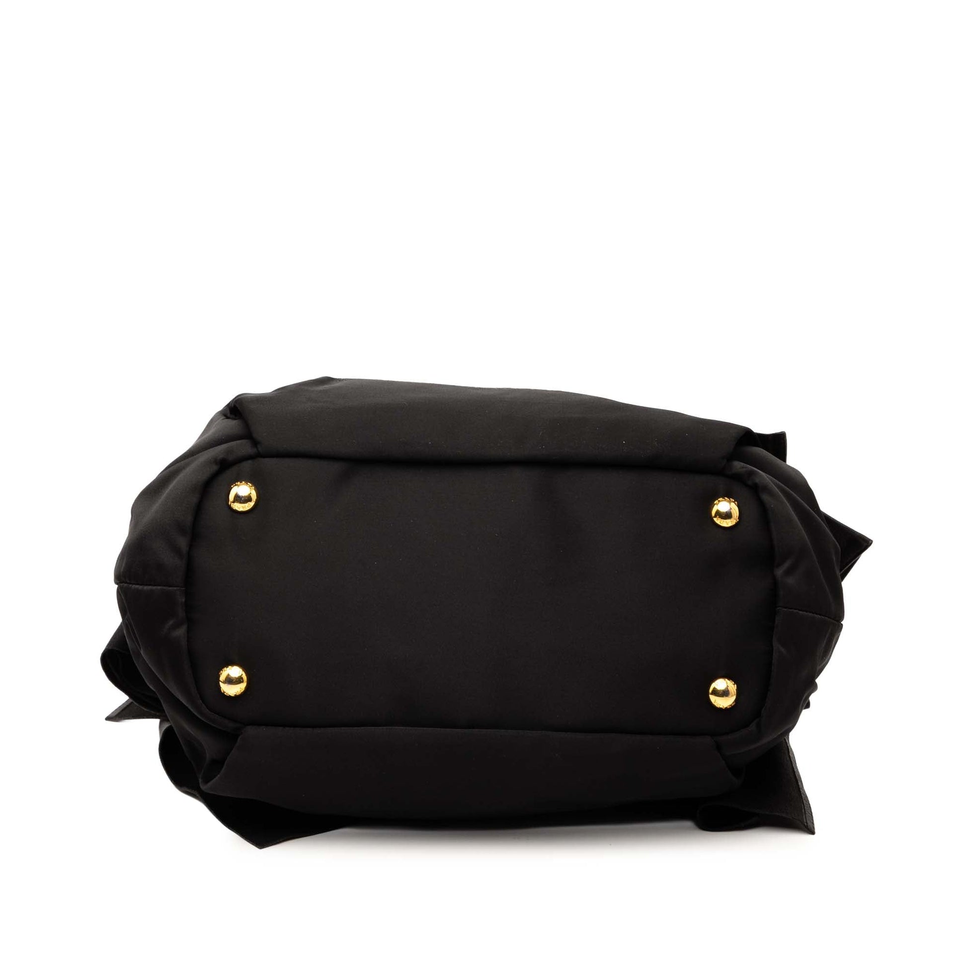 Prada Tessuto Logo Bow Satchel