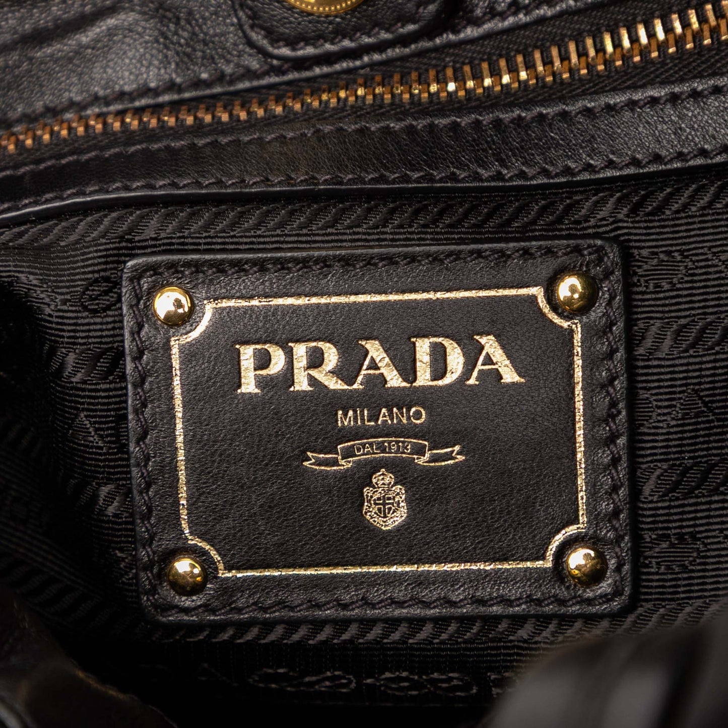Prada Tessuto Logo Bow Satchel