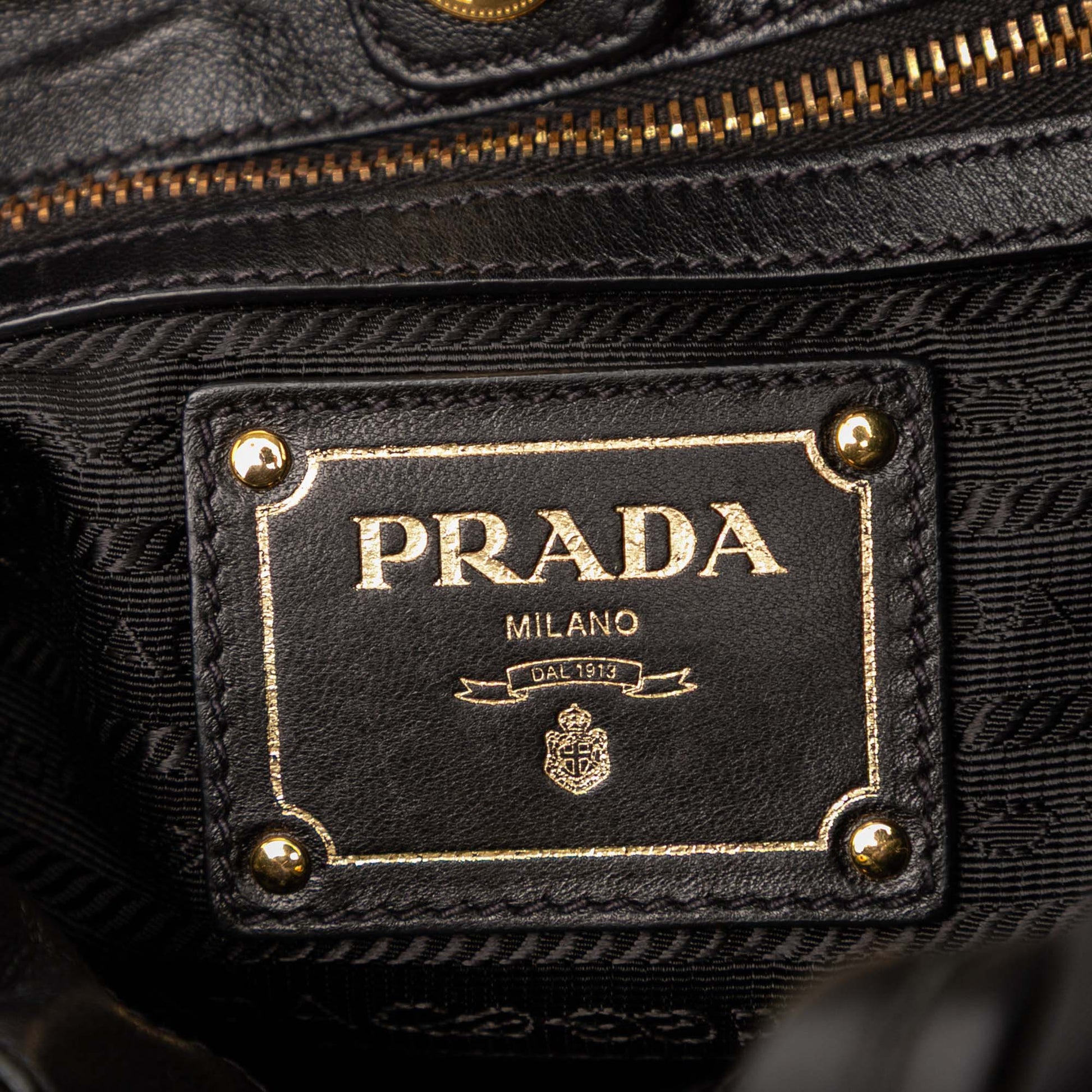 Prada Tessuto Logo Bow Satchel