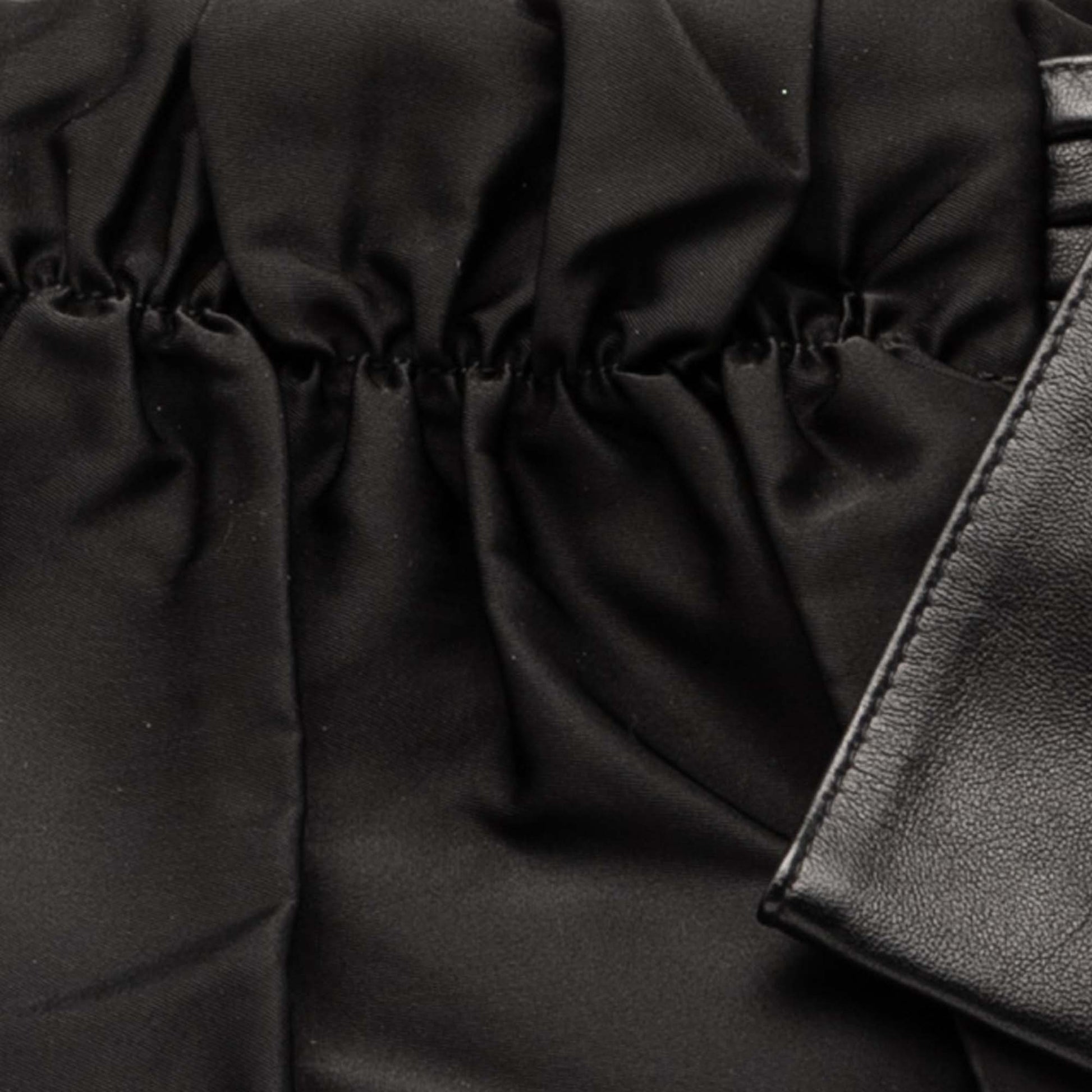 Prada Tessuto Logo Bow Satchel