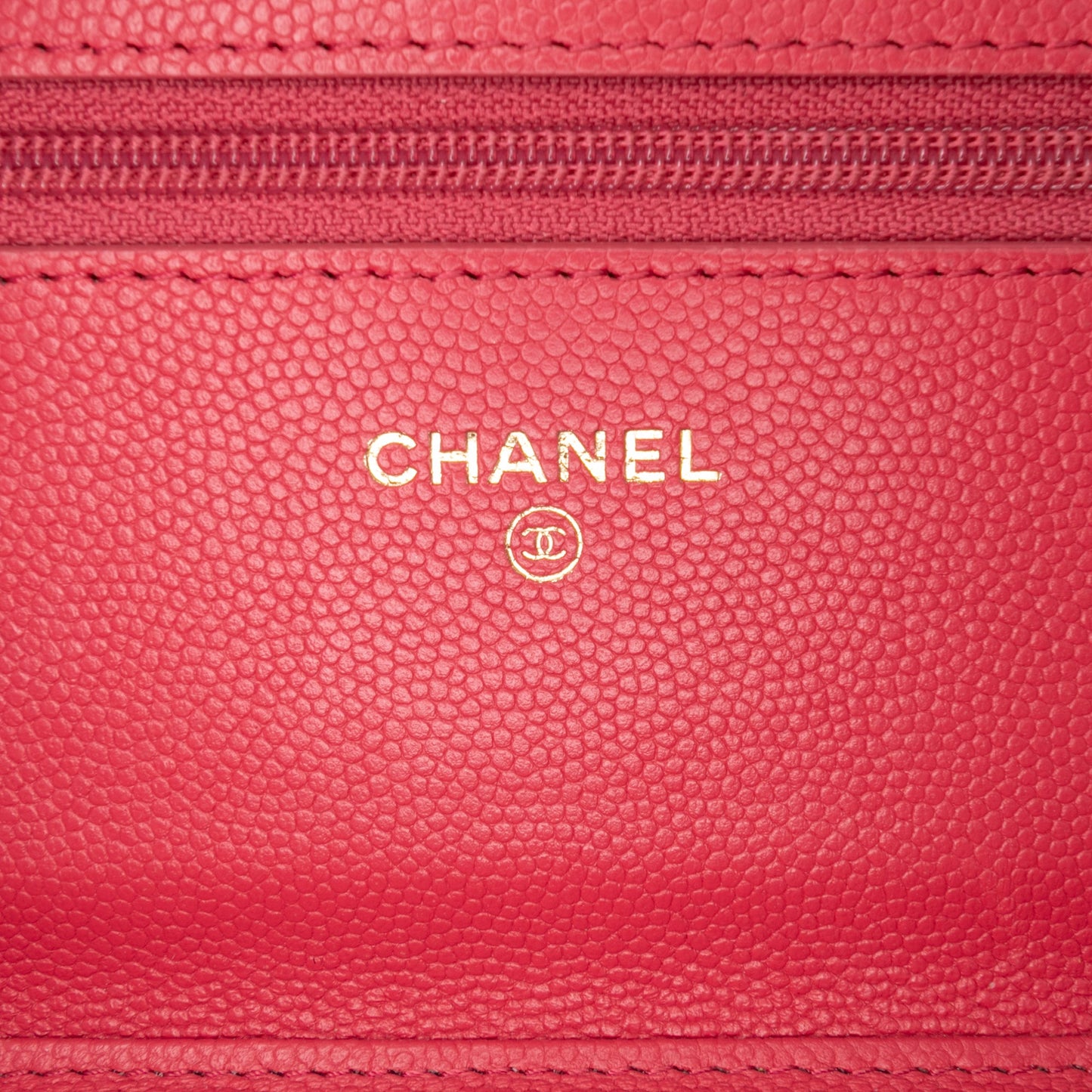 Chanel CC Chevron Caviar Ancient Greek Charms Wallet On Chain