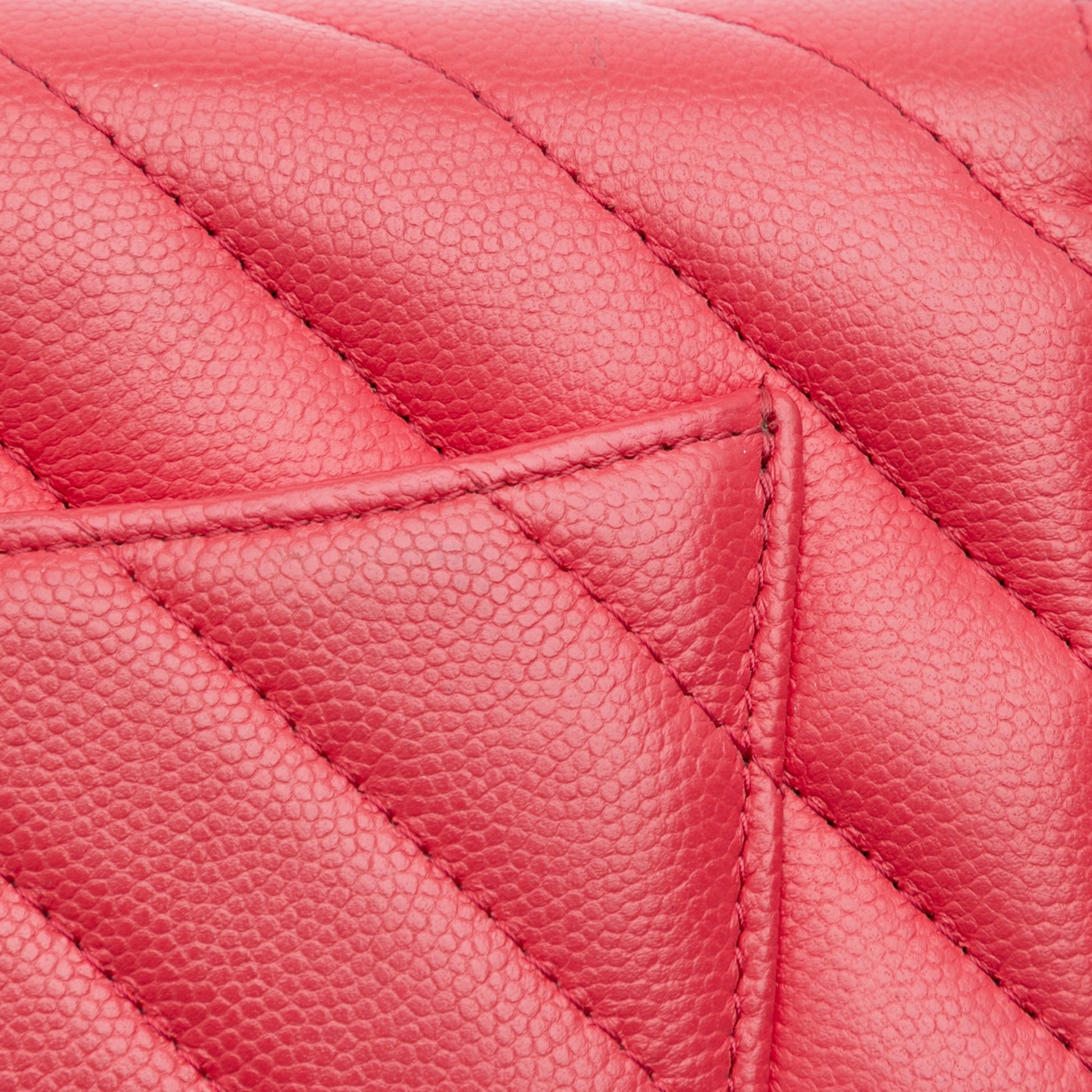 Chanel CC Chevron Caviar Ancient Greek Charms Wallet On Chain