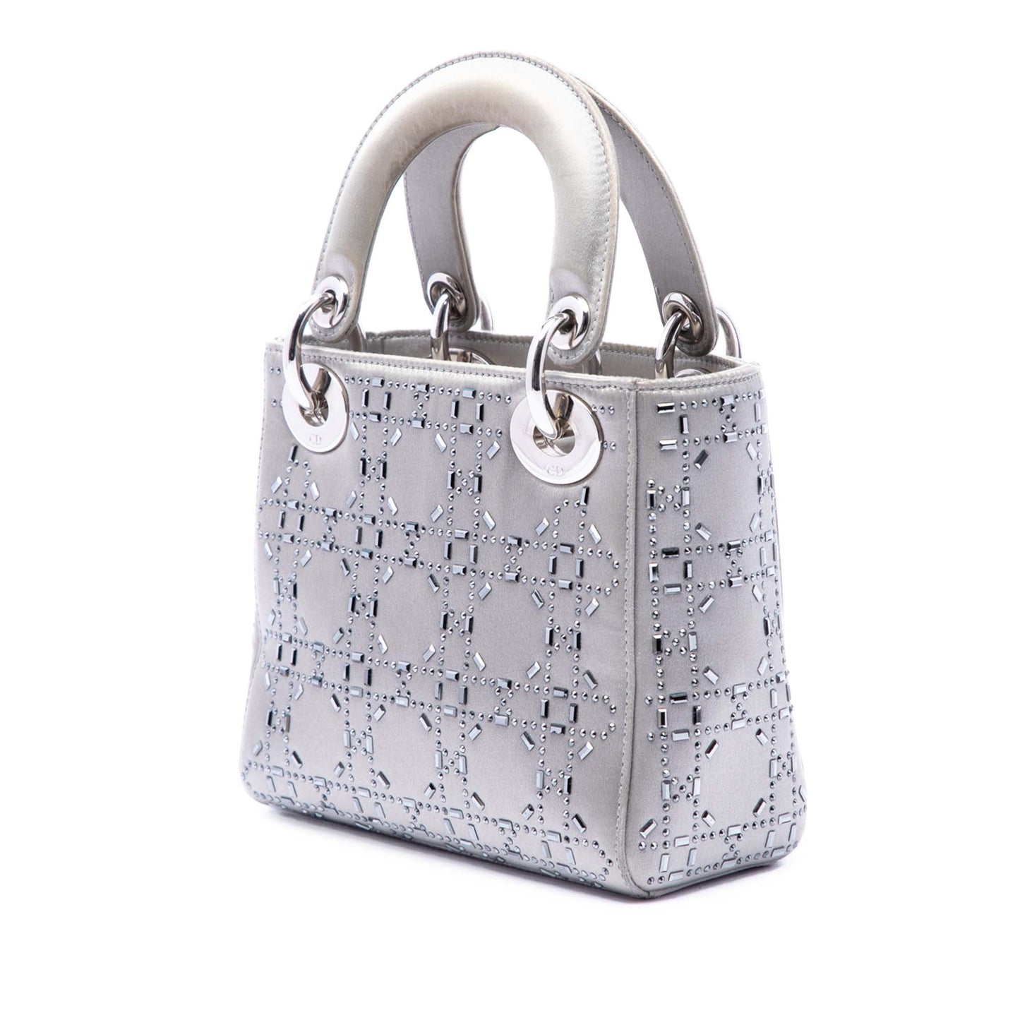 Dior Mini Satin Cannage Crystal Embellished Lady Dior