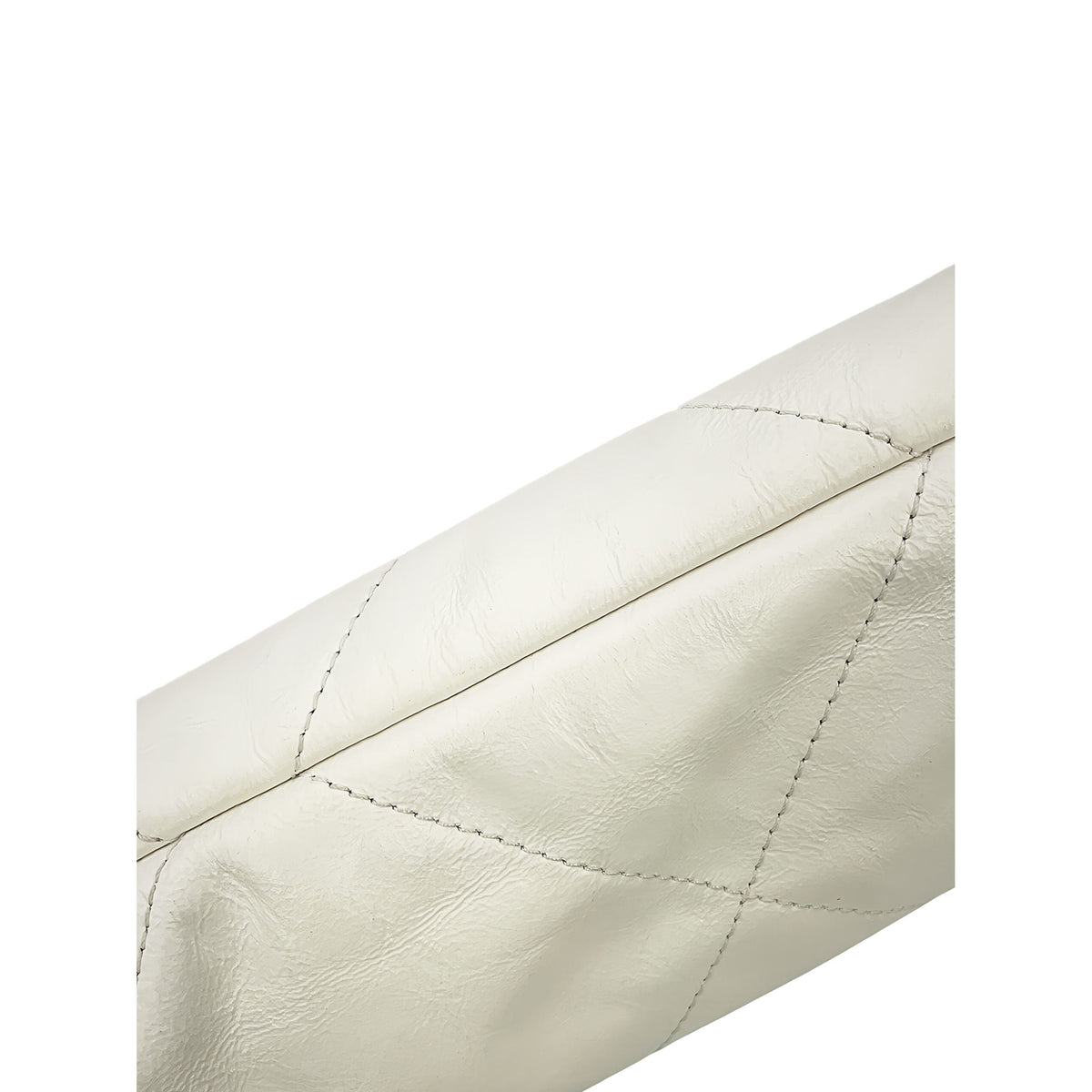 Chanel Small Quilted Shiny Calfskin 22 Handbag — White