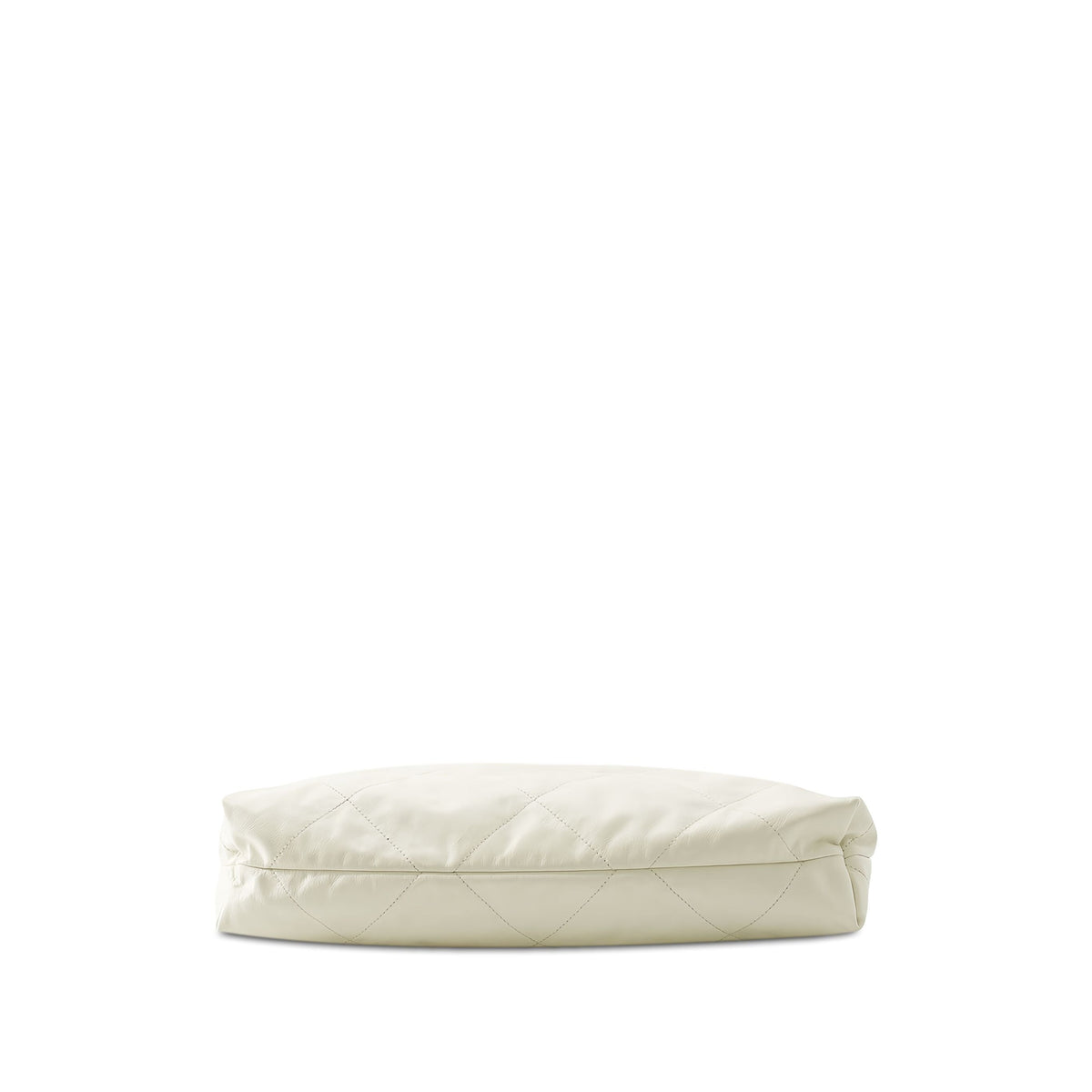 Chanel Small Quilted Shiny Calfskin 22 Handbag — White