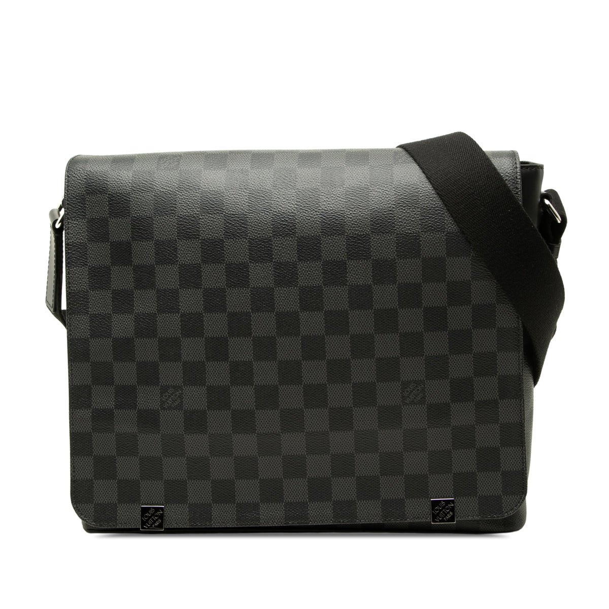 Louis Vuitton Damier Graphite District PM — Black