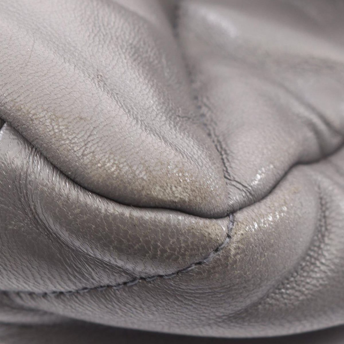 Chanel Large Lambskin 19 Flap — Gray