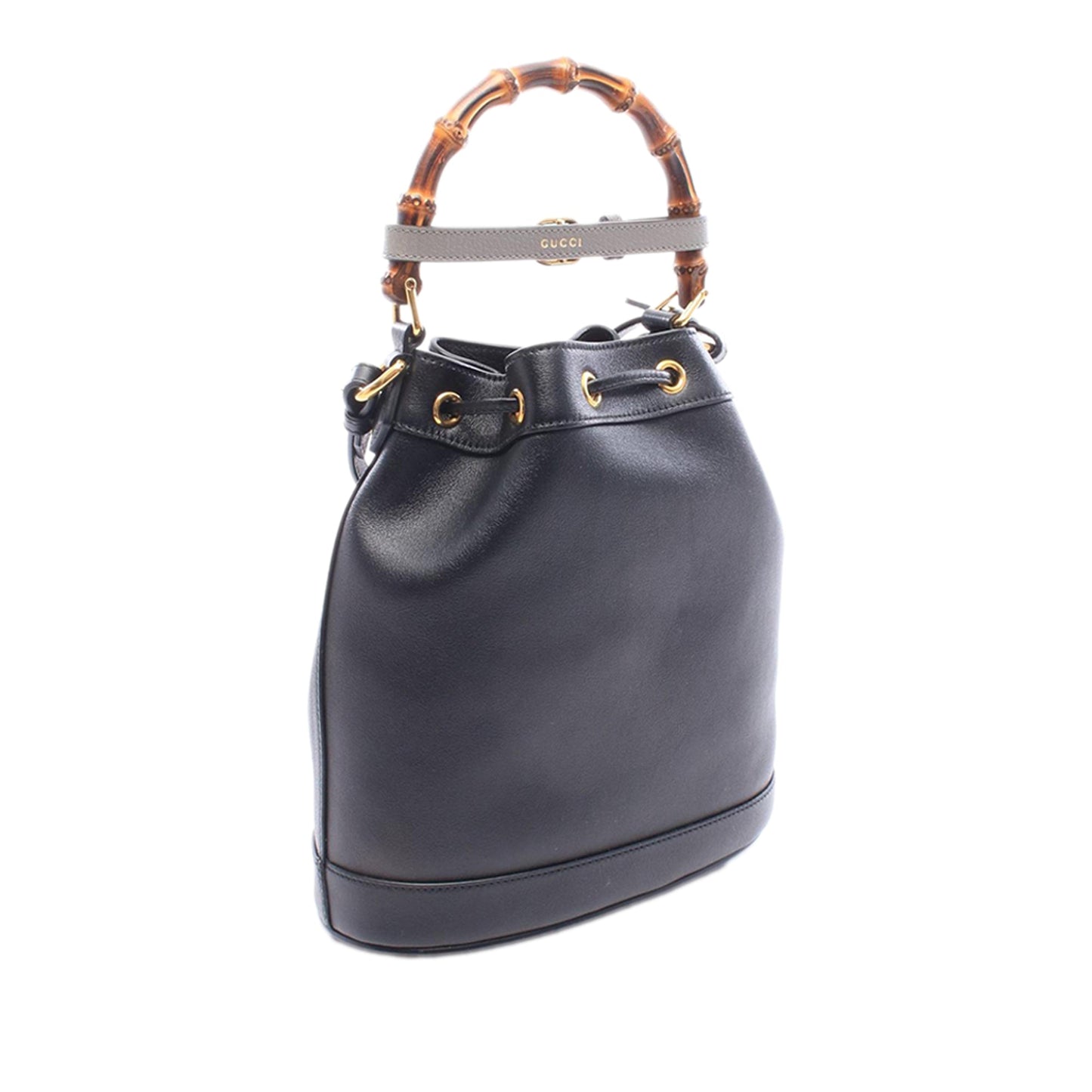 Gucci Calfskin Bamboo Diana Bucket Bag