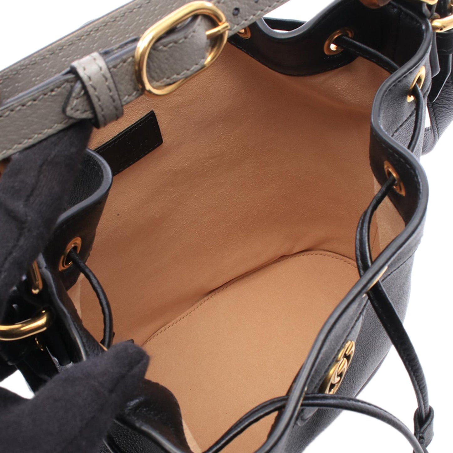 Gucci Calfskin Bamboo Diana Bucket Bag