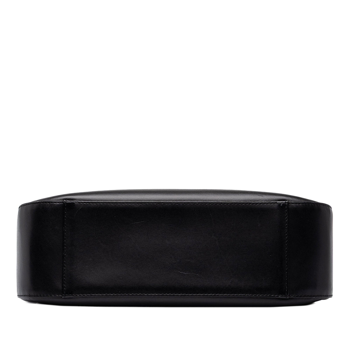 Burberry Nova Check Canvas Trimmed Leather Shoulder Bag — Black