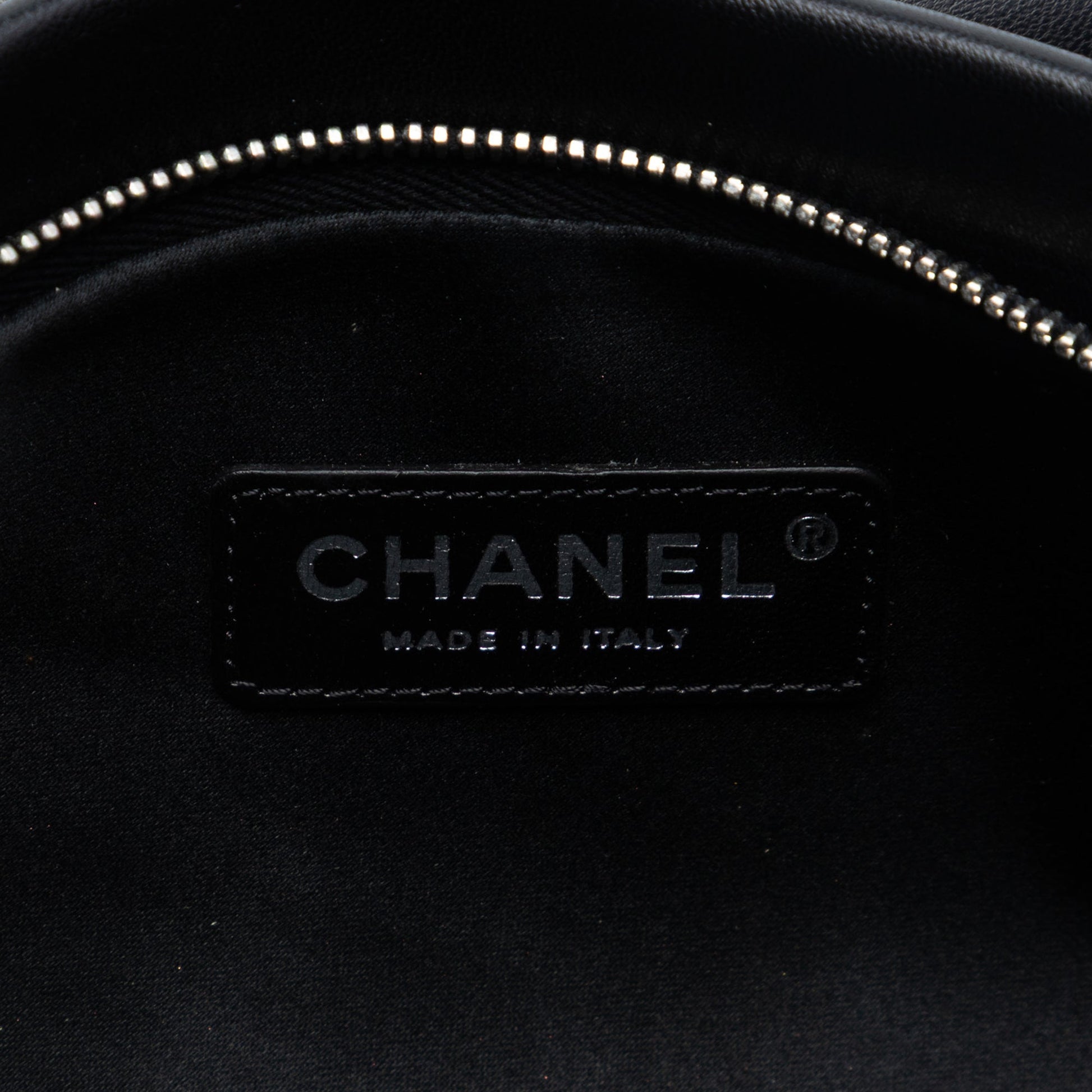 Lambskin Globe Emblem Clutch