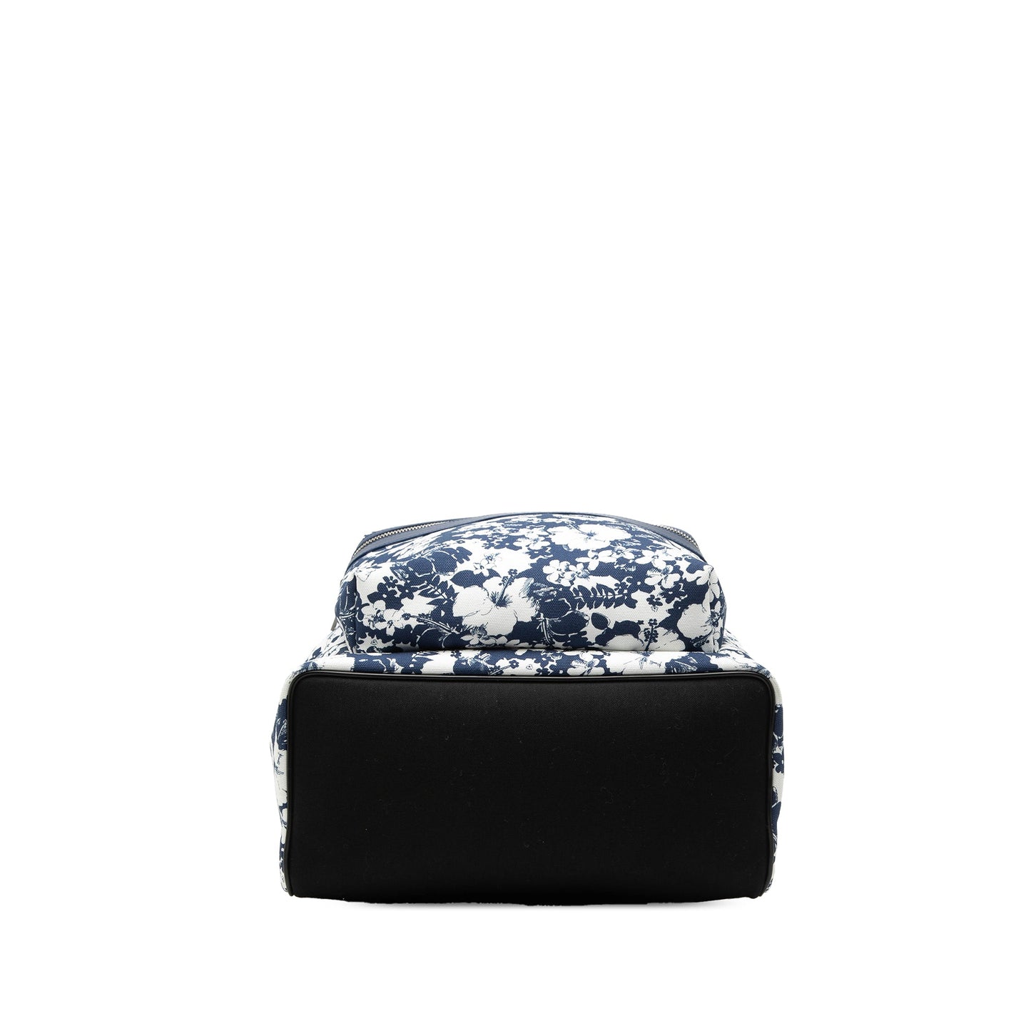 Saint Laurent Canvas Hibiscus Flower City Backpack