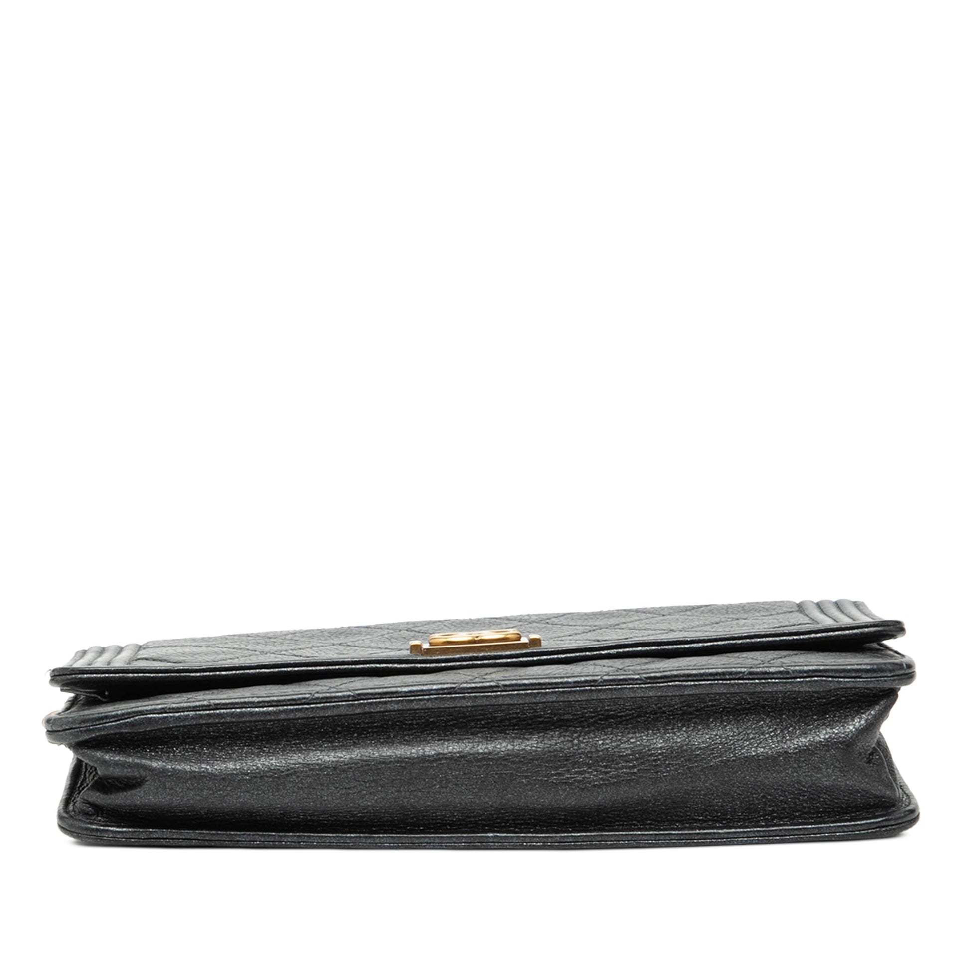 Chanel Quilted Calfskin Boy Wallet on Chain