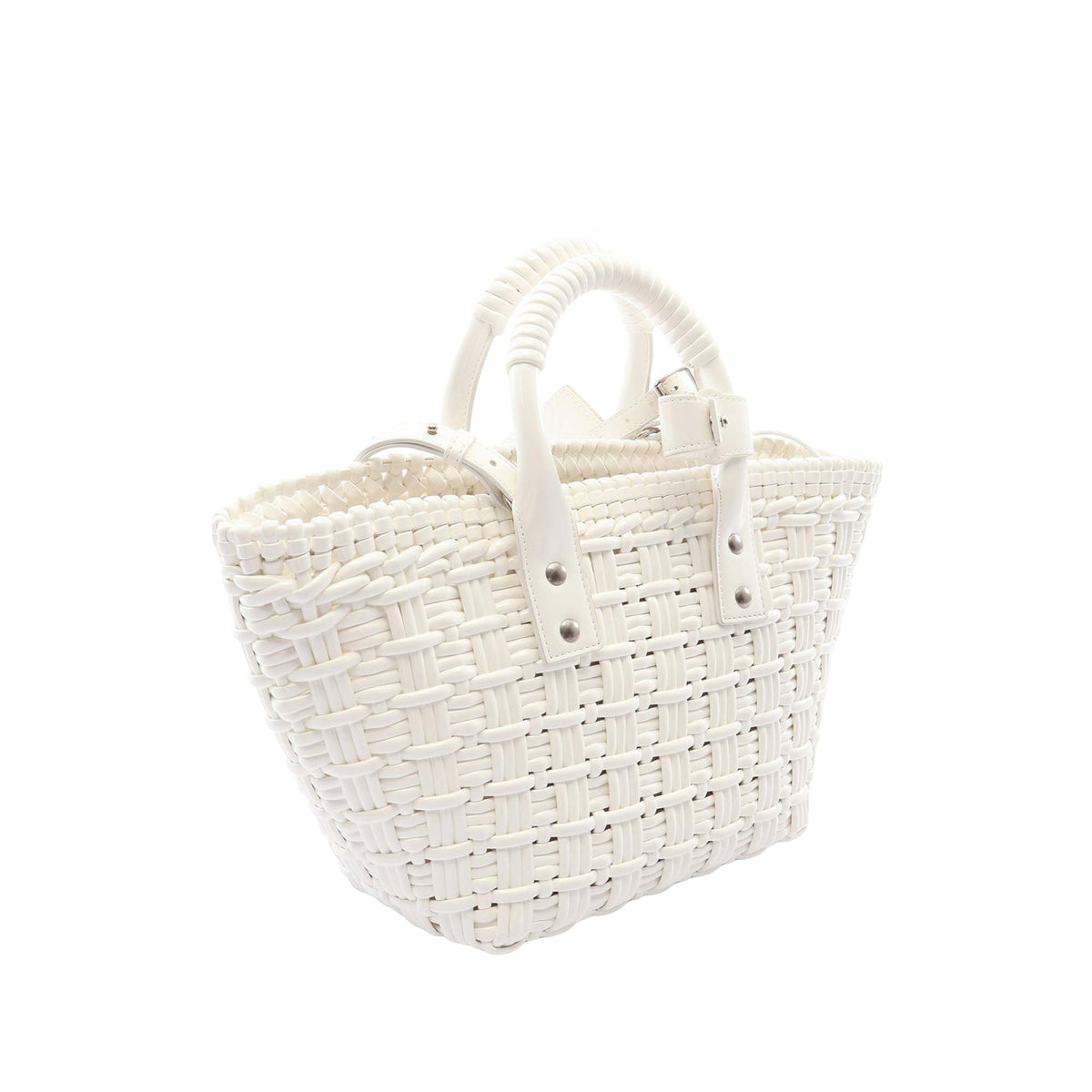 Balenciaga Faux Leather Bistro Panier XS