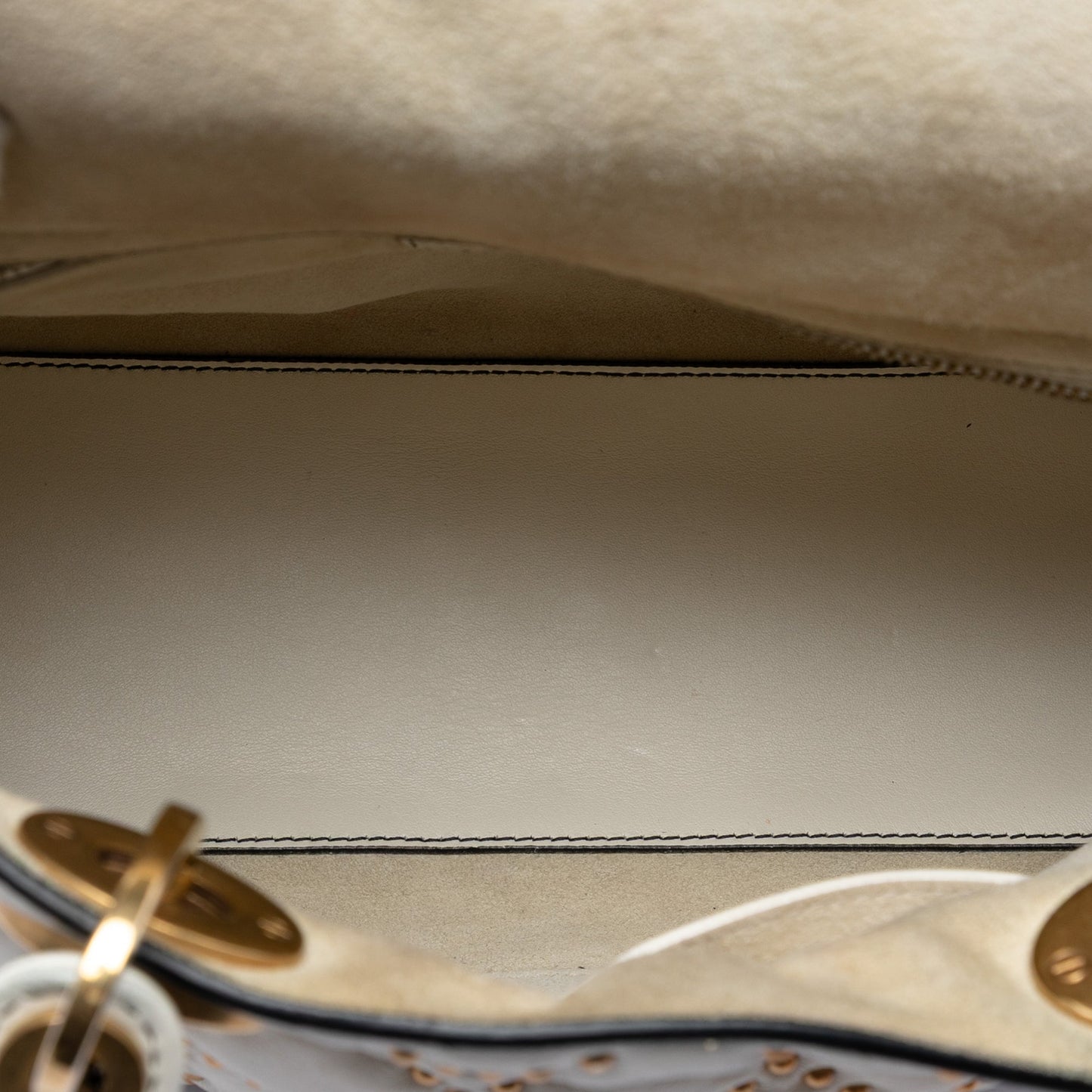Dior Medium Lambskin Cannage Studded Supple Lady Dior
