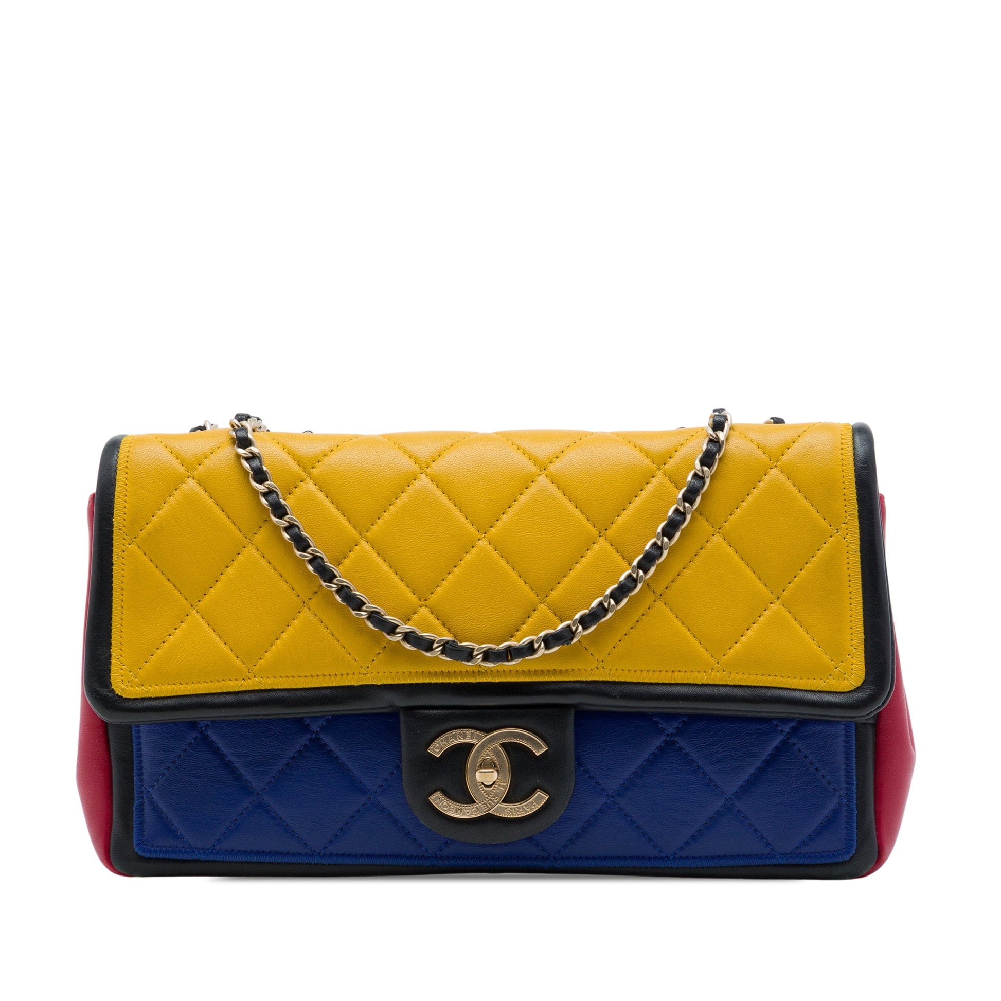 Chanel Medium Multicolor Lambskin Graphic Flap