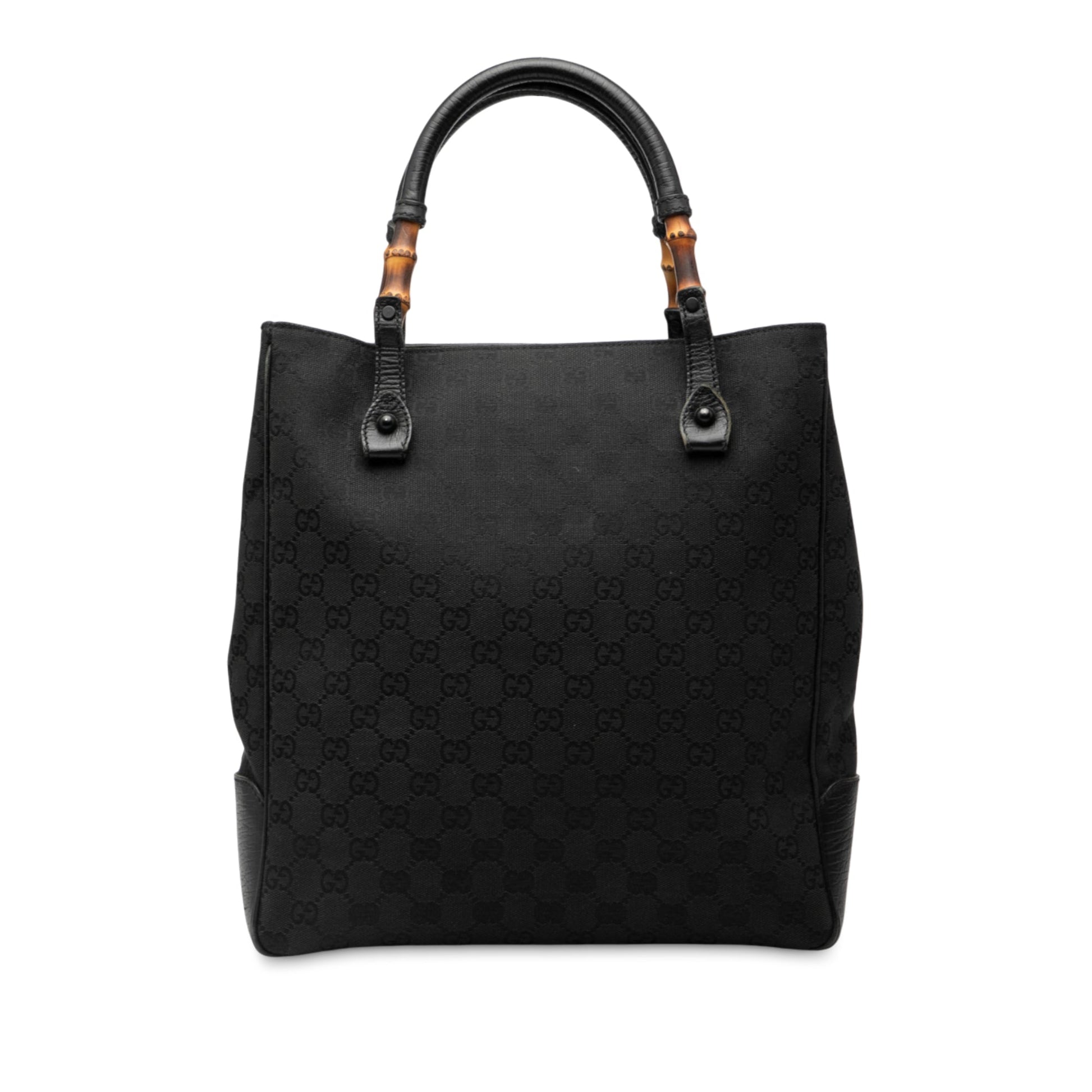Gucci GG Canvas Bamboo Tote