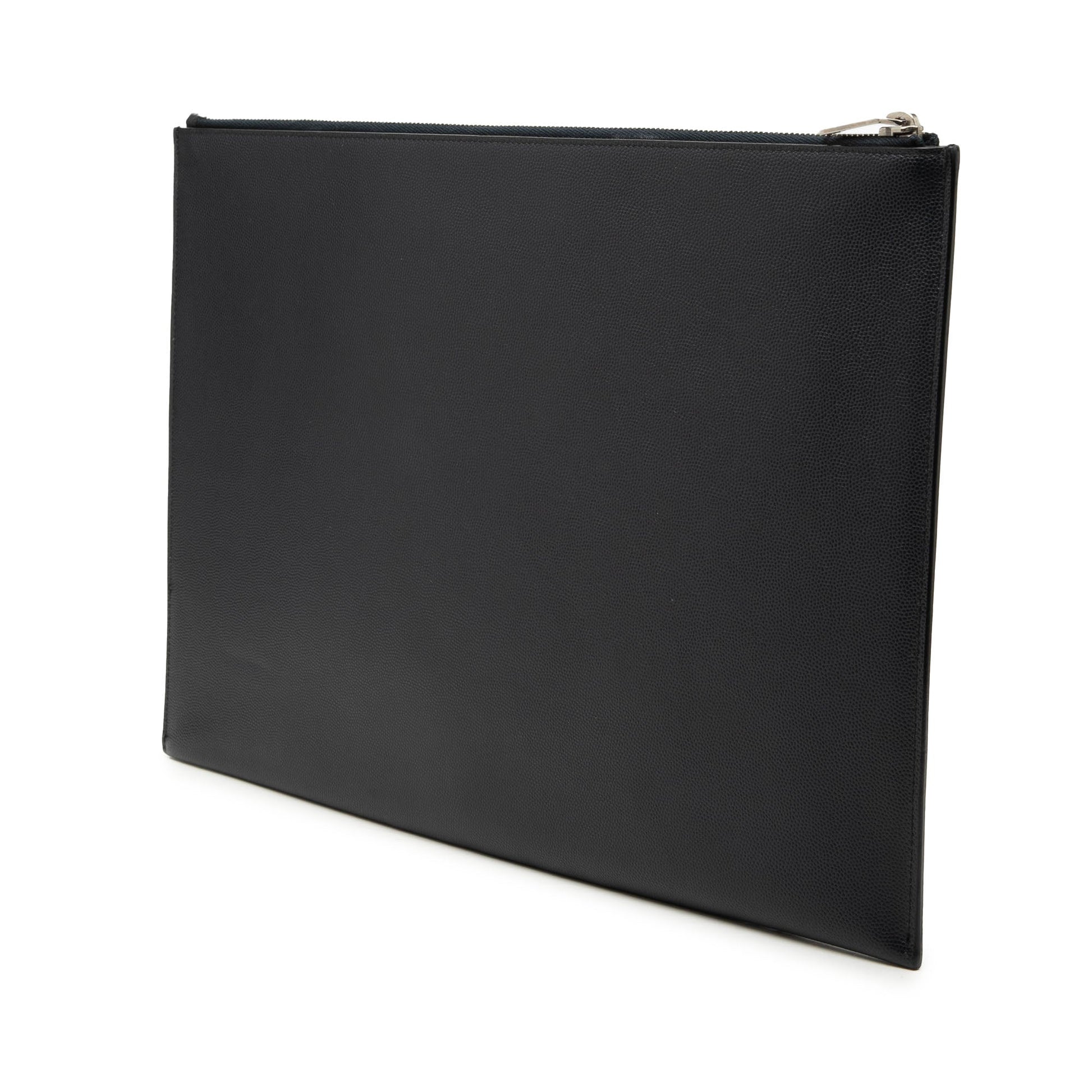 Saint Laurent Grain De Poudre Zip Document Holder