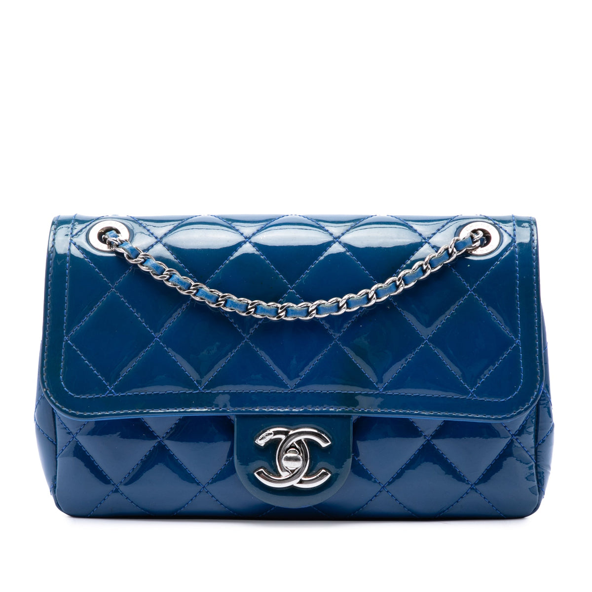 Chanel Small Quilted Patent Coco Shine Flap