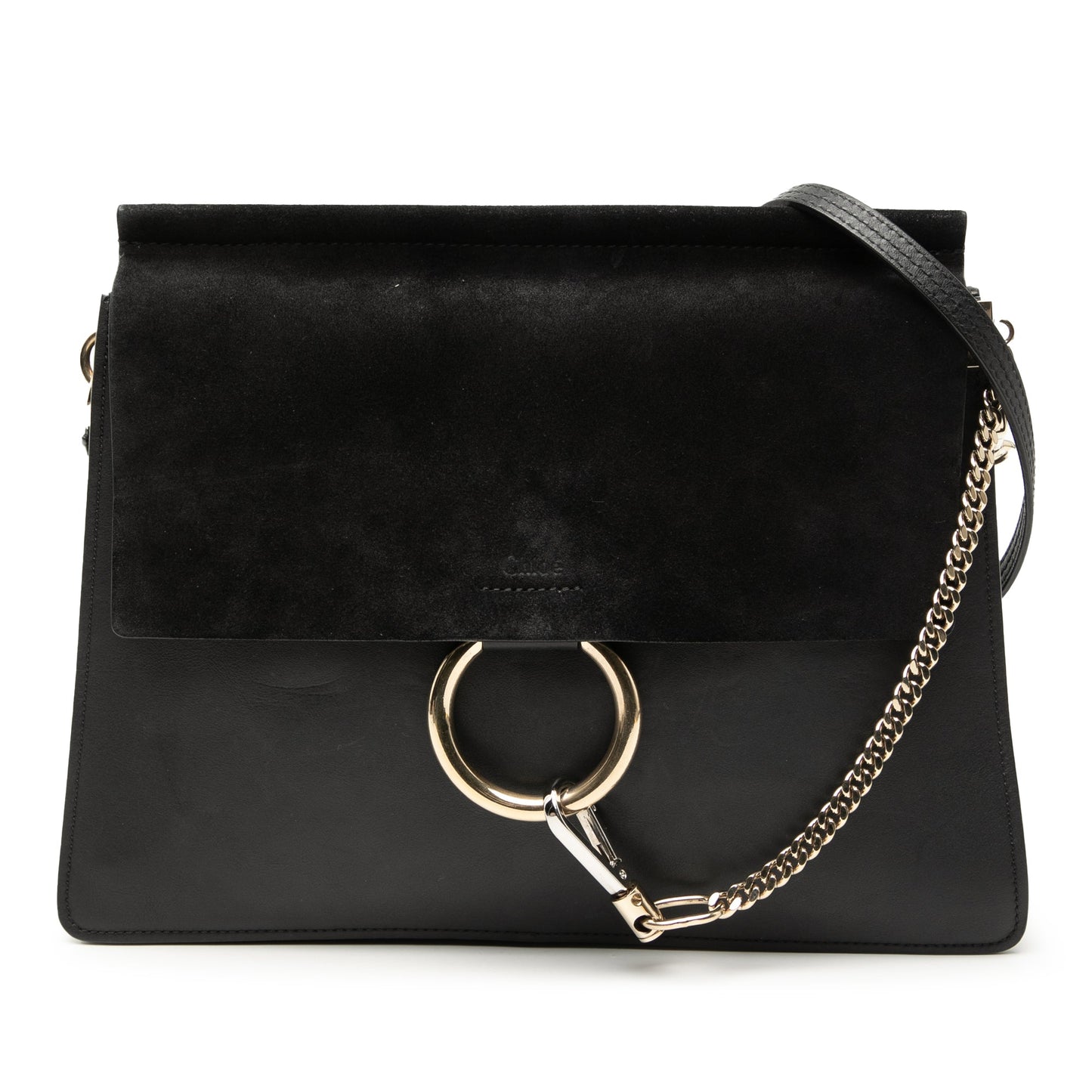 Chloé Medium Calfskin and Suede Faye Crossbody