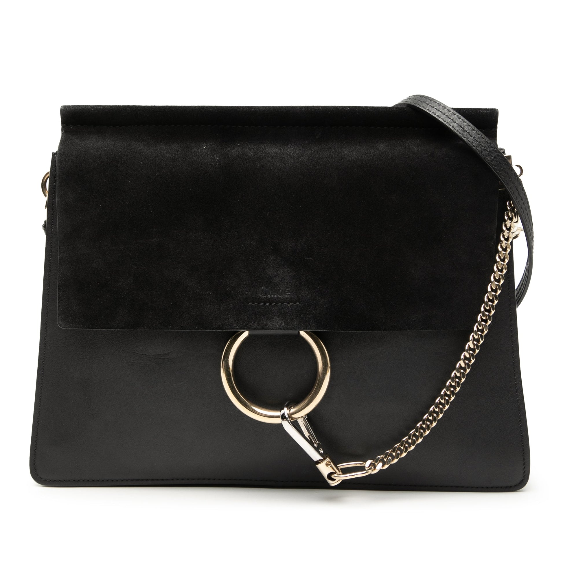 Chloé Medium Calfskin and Suede Faye Crossbody