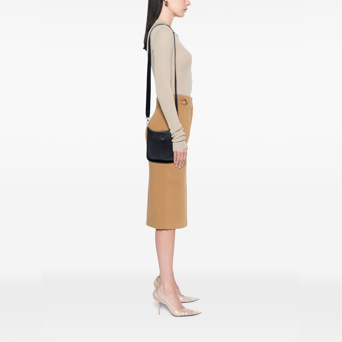 Hermès Clemence Evelyne 16 Amazone — Black