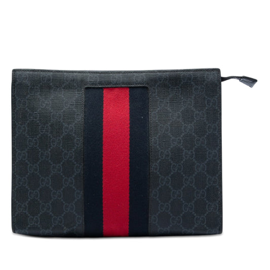 Gucci GG Supreme Web Clutch