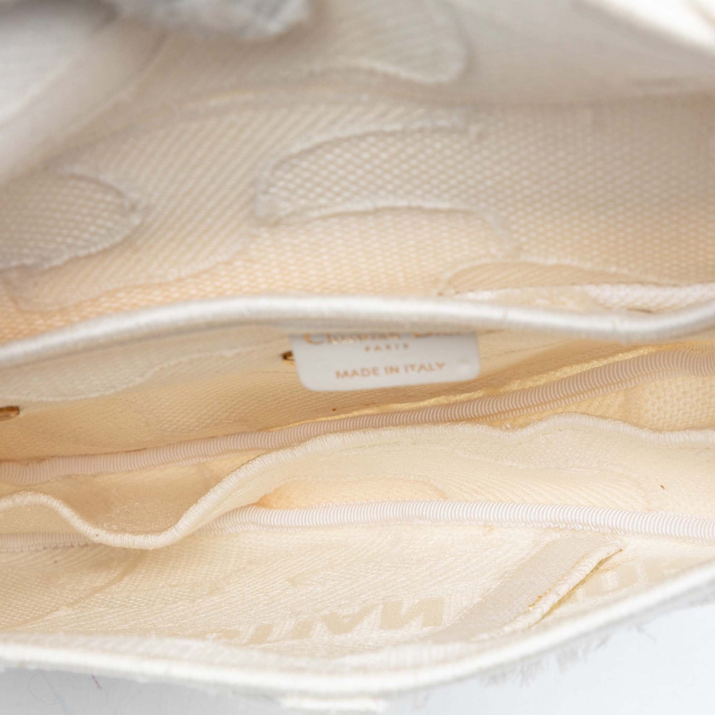 Dior Canvas Embroidered Camouflage Saddle Bag