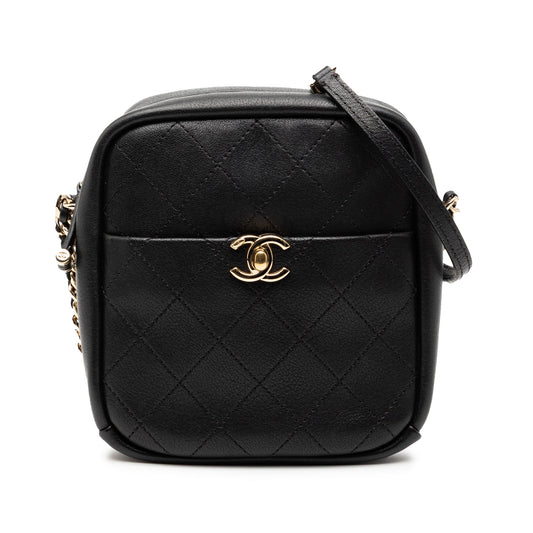 Chanel Stitched Goatskin Casual Trip North South Camera Case