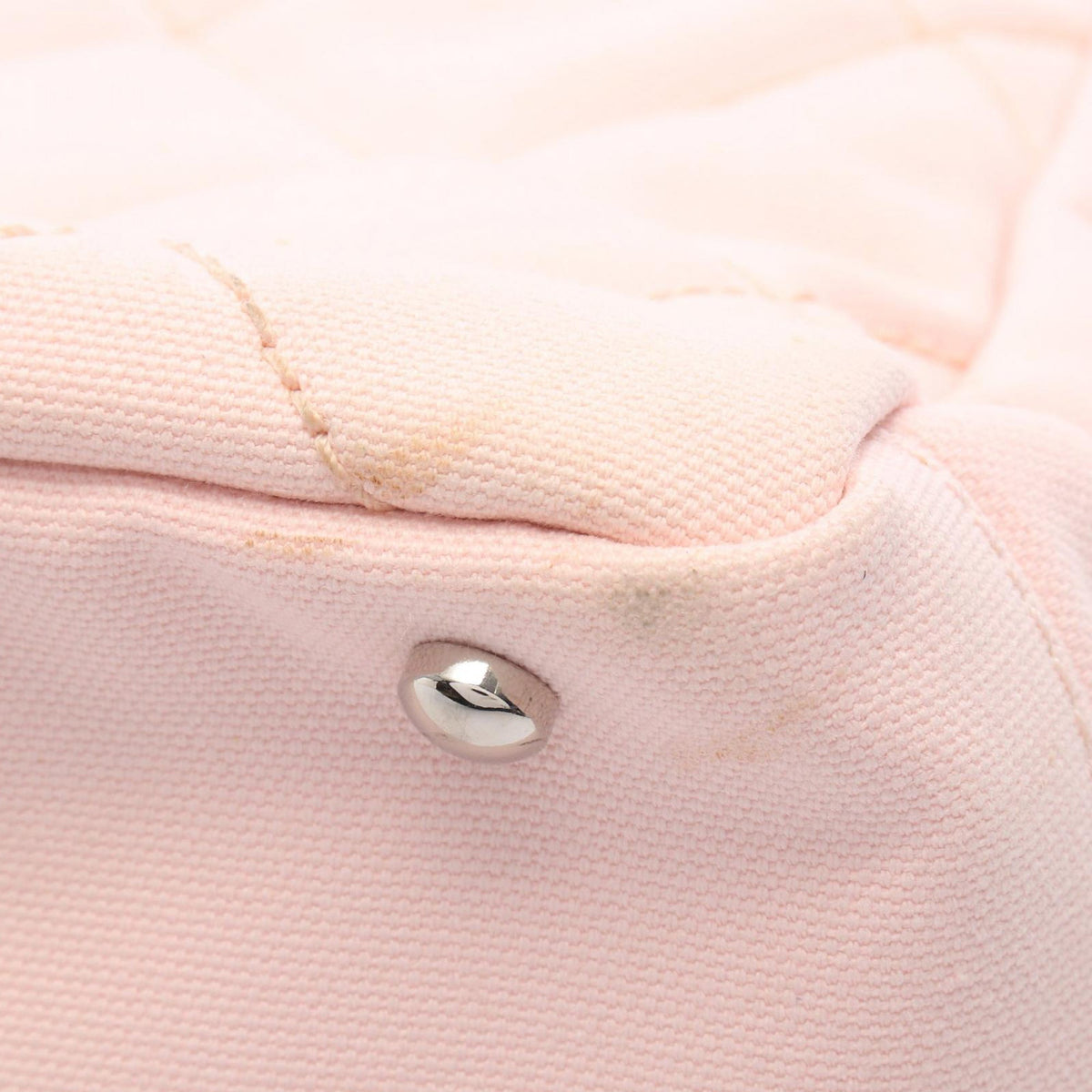Chanel Small Quilted Canvas Paris Biarritz Tote — Pink