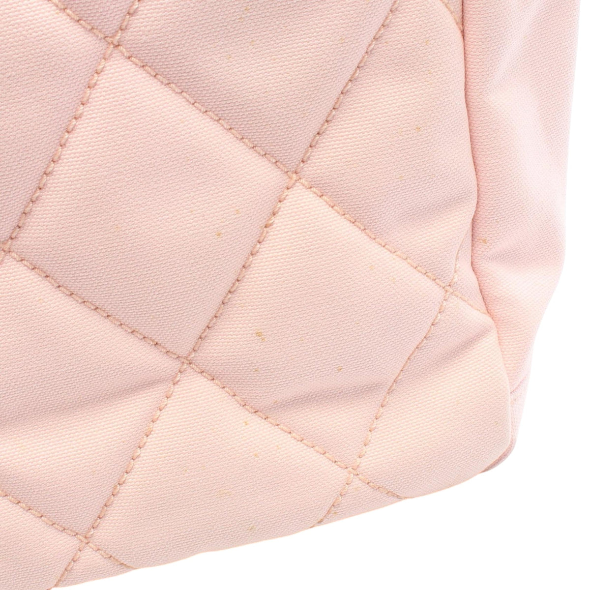 Chanel Small Quilted Canvas Paris Biarritz Tote — Pink