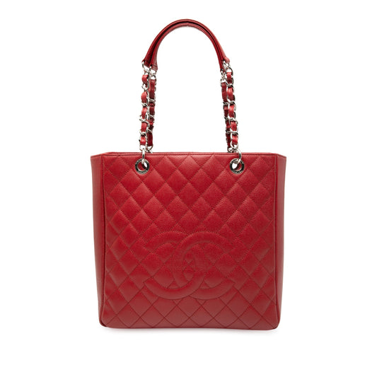 Chanel Caviar Vertical Grand Shopping Tote