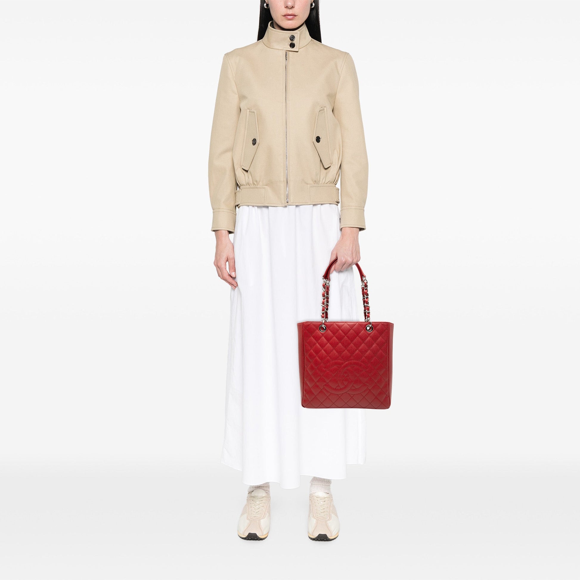 Chanel Caviar Vertical Grand Shopping Tote