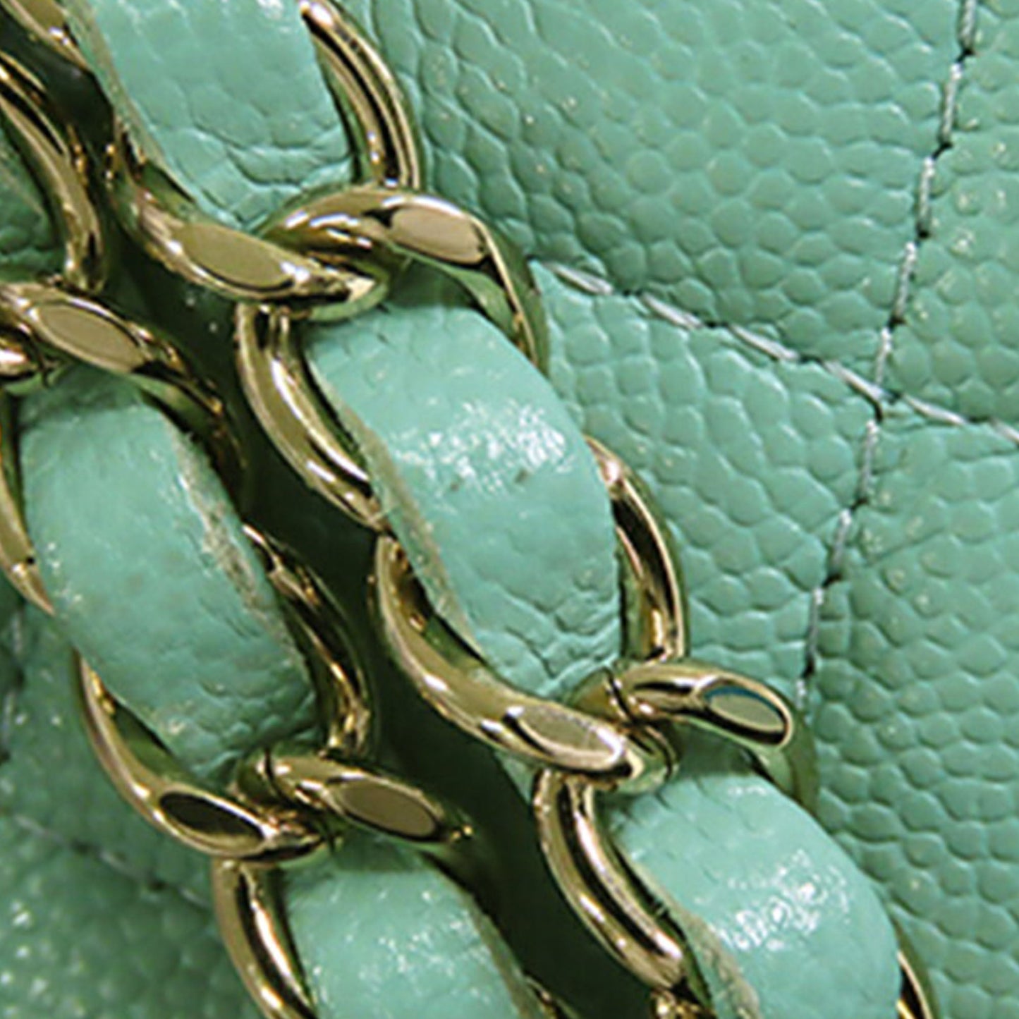 Chanel Small CC Caviar Top Handle Vanity Case with Chain