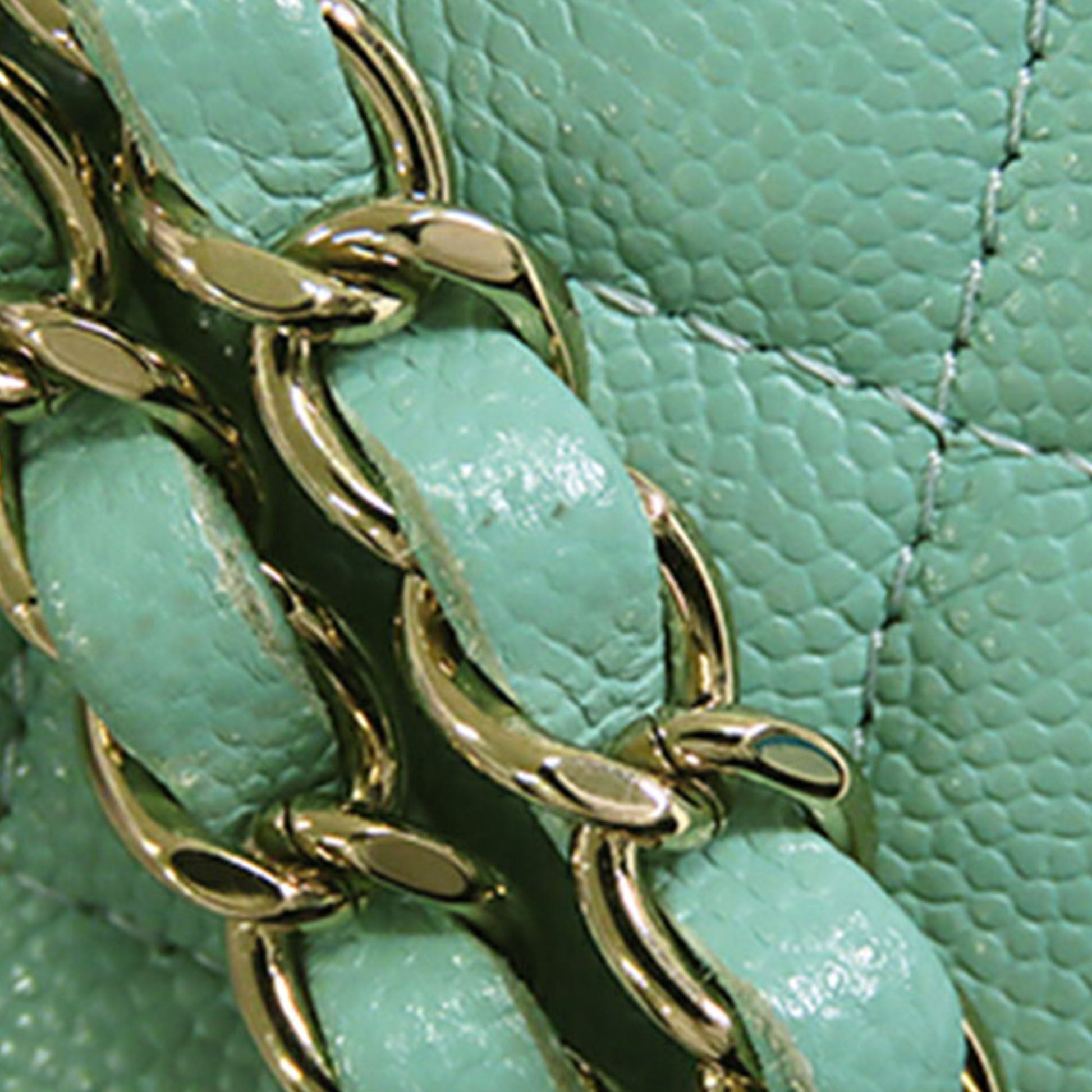 Chanel Small CC Caviar Top Handle Vanity Case with Chain