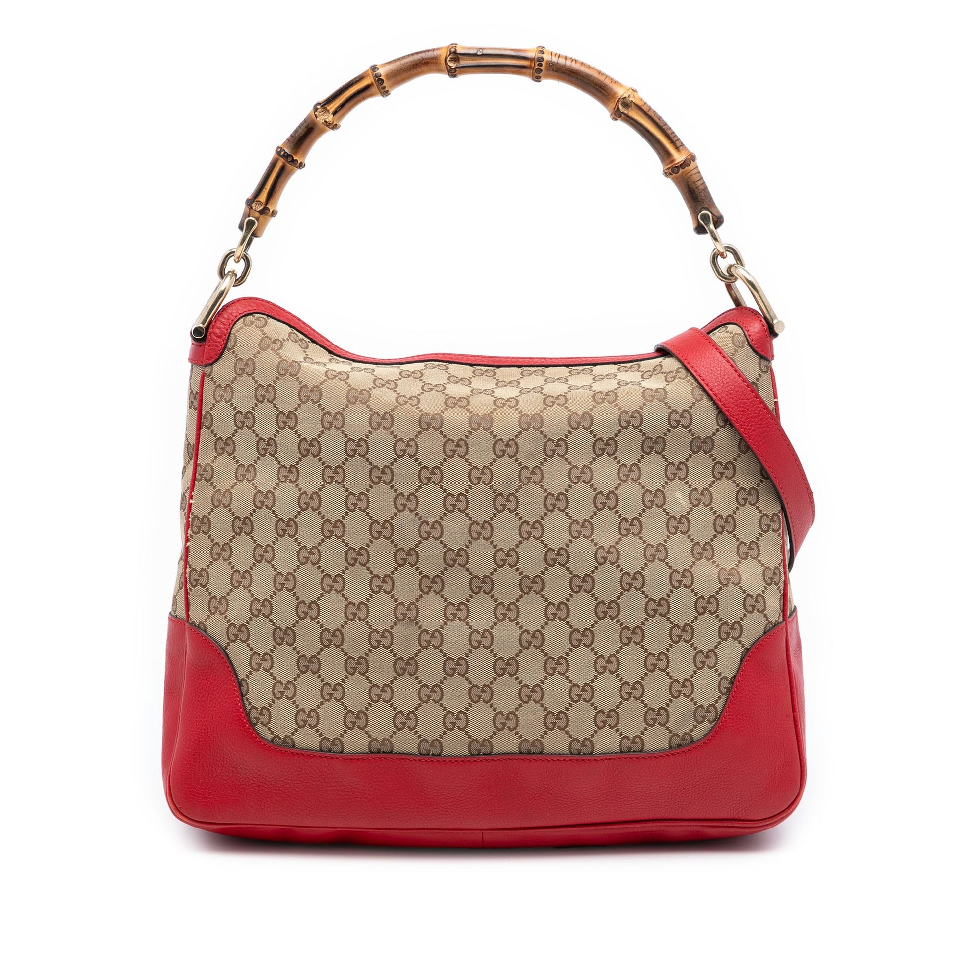Gucci GG Canvas Bamboo Diana Satchel