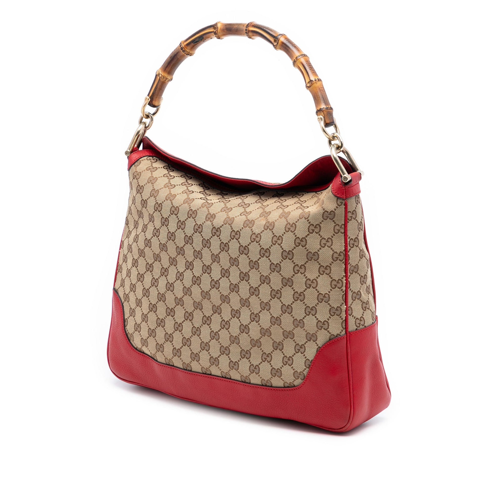 Gucci GG Canvas Bamboo Diana Satchel