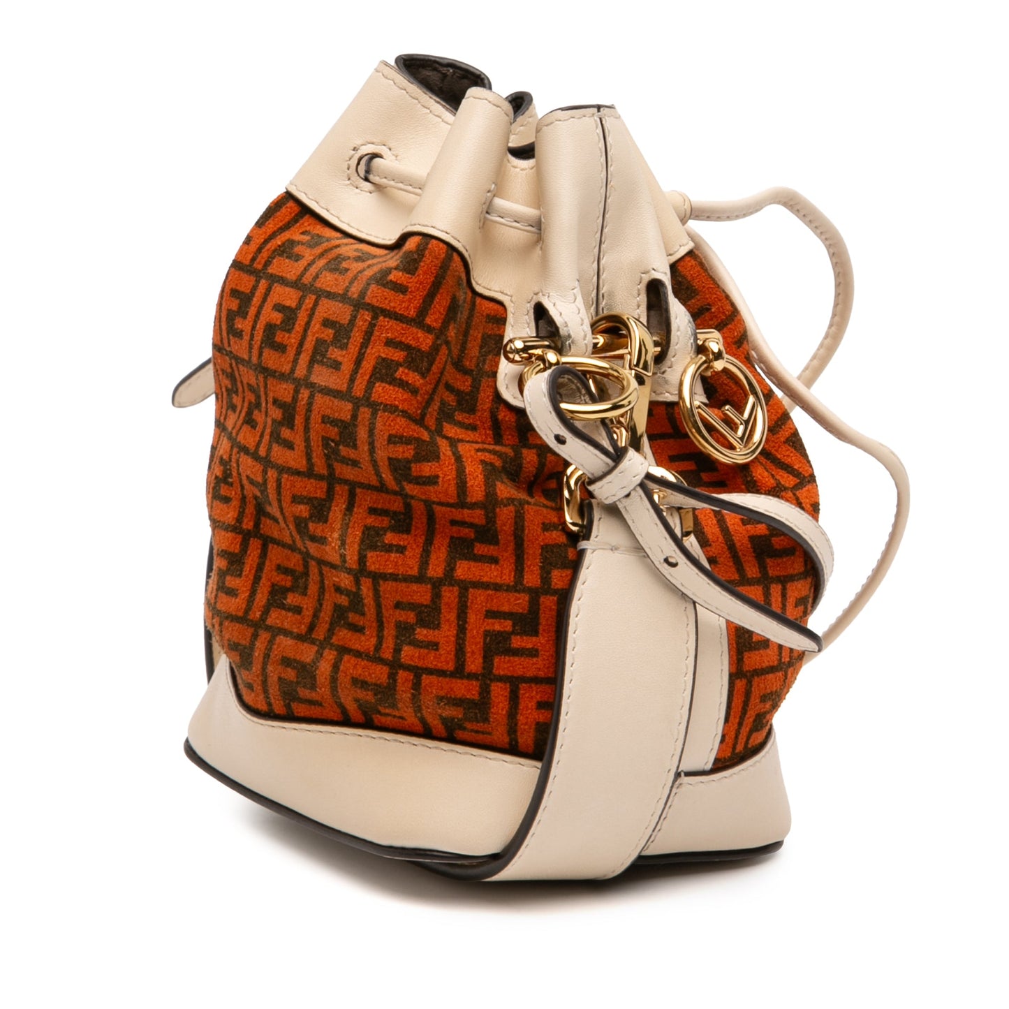 Fendi Mini Zucca Suede Mon Tresor Bucket Bag