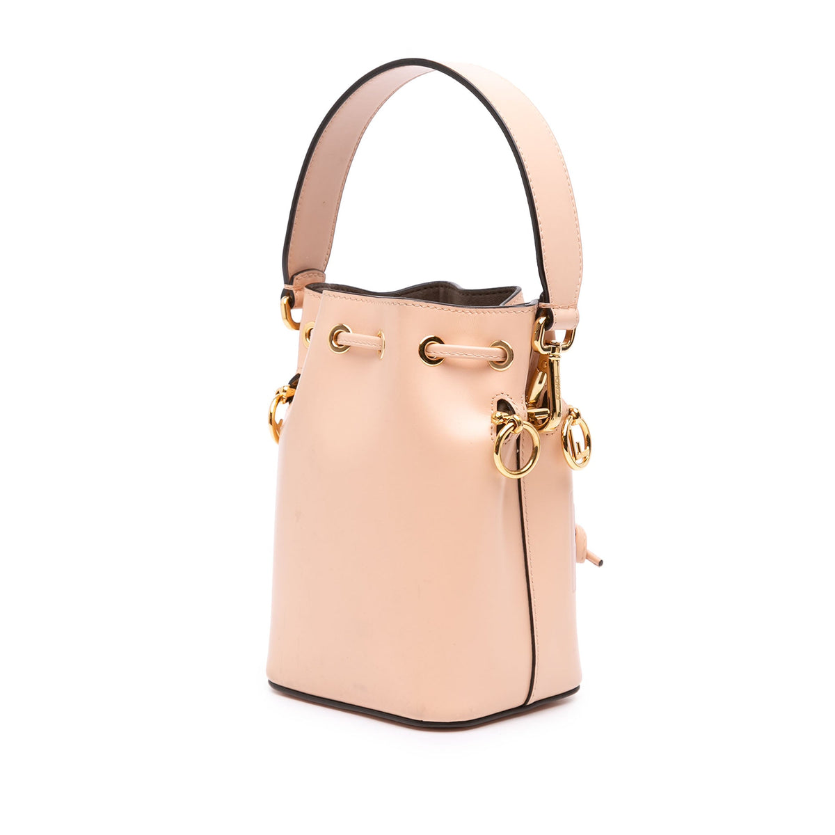 Fendi Mini Calfskin Mon Tresor Bucket Bag — Pink
