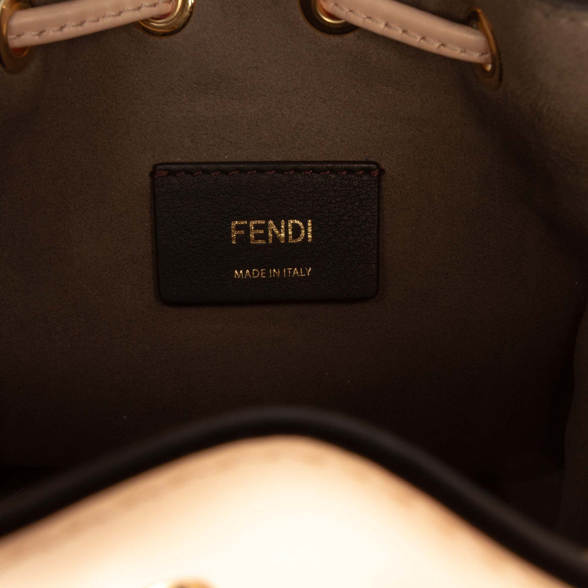 Fendi Mini Calfskin Mon Tresor Bucket Bag — Pink
