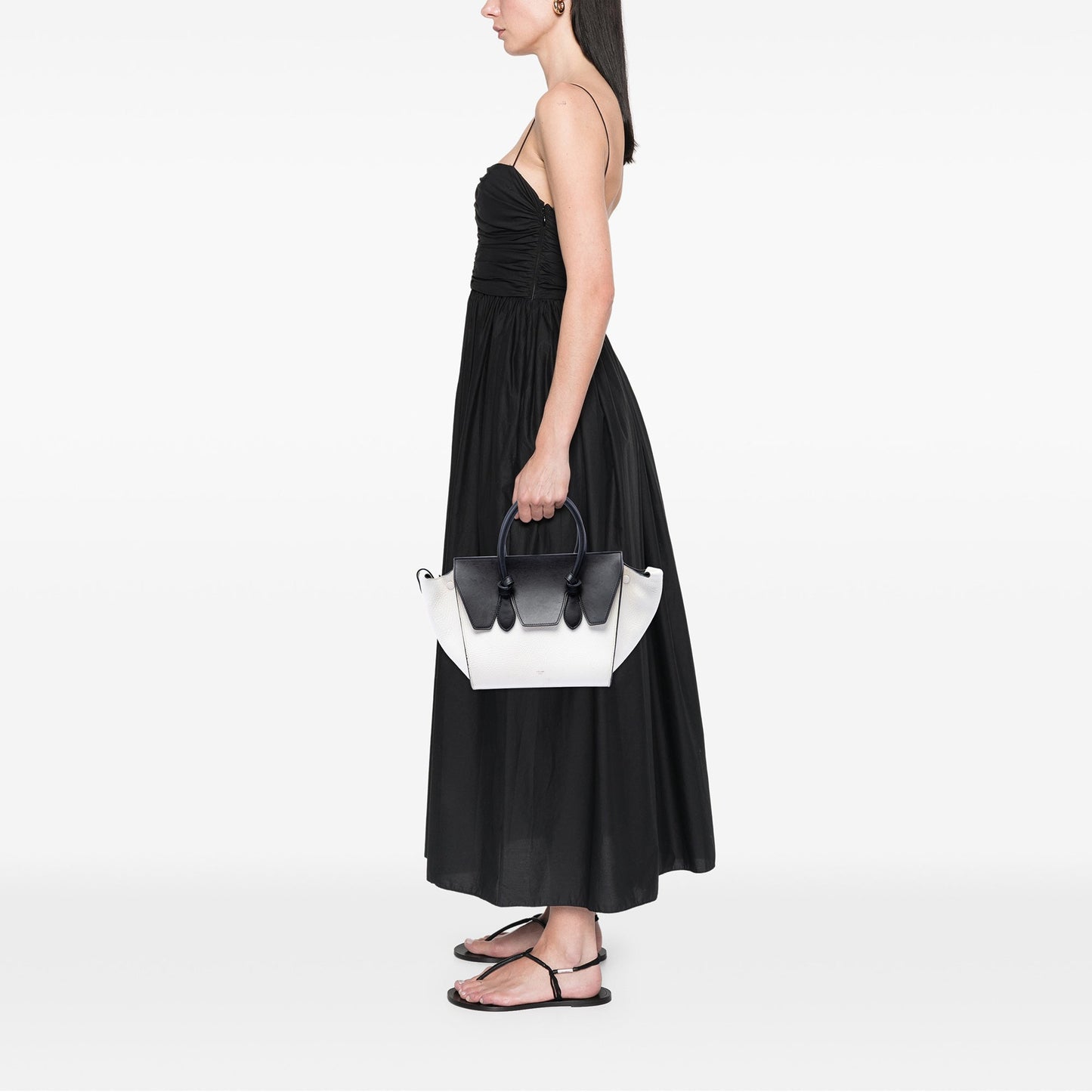 Celine Medium Bicolor Calfskin Tie Knot Tote