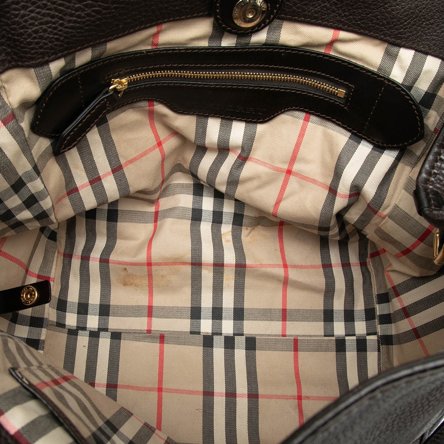 Small Grained Calfskin Canterbury Tote