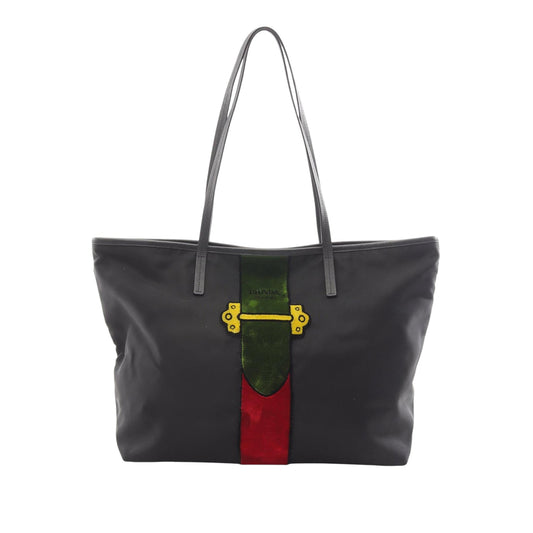Prada Caillet Trompe-l'oeil Tote Bag