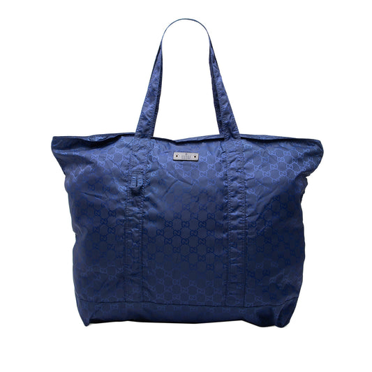 Gucci GG Nylon Teddy Bear Folding Tote