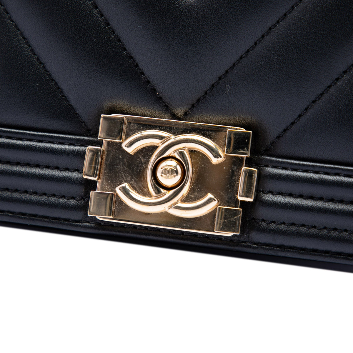 Chanel Mini Chevron Lambskin Boy Flap