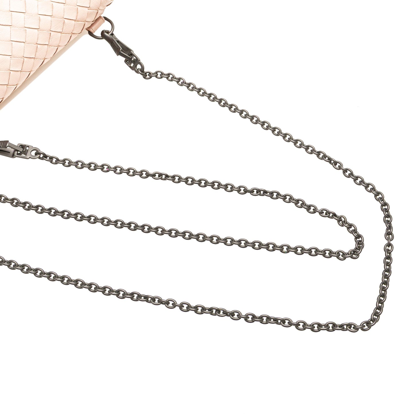 Bottega Veneta Leather Intrecciato Chain Flap Crossbody