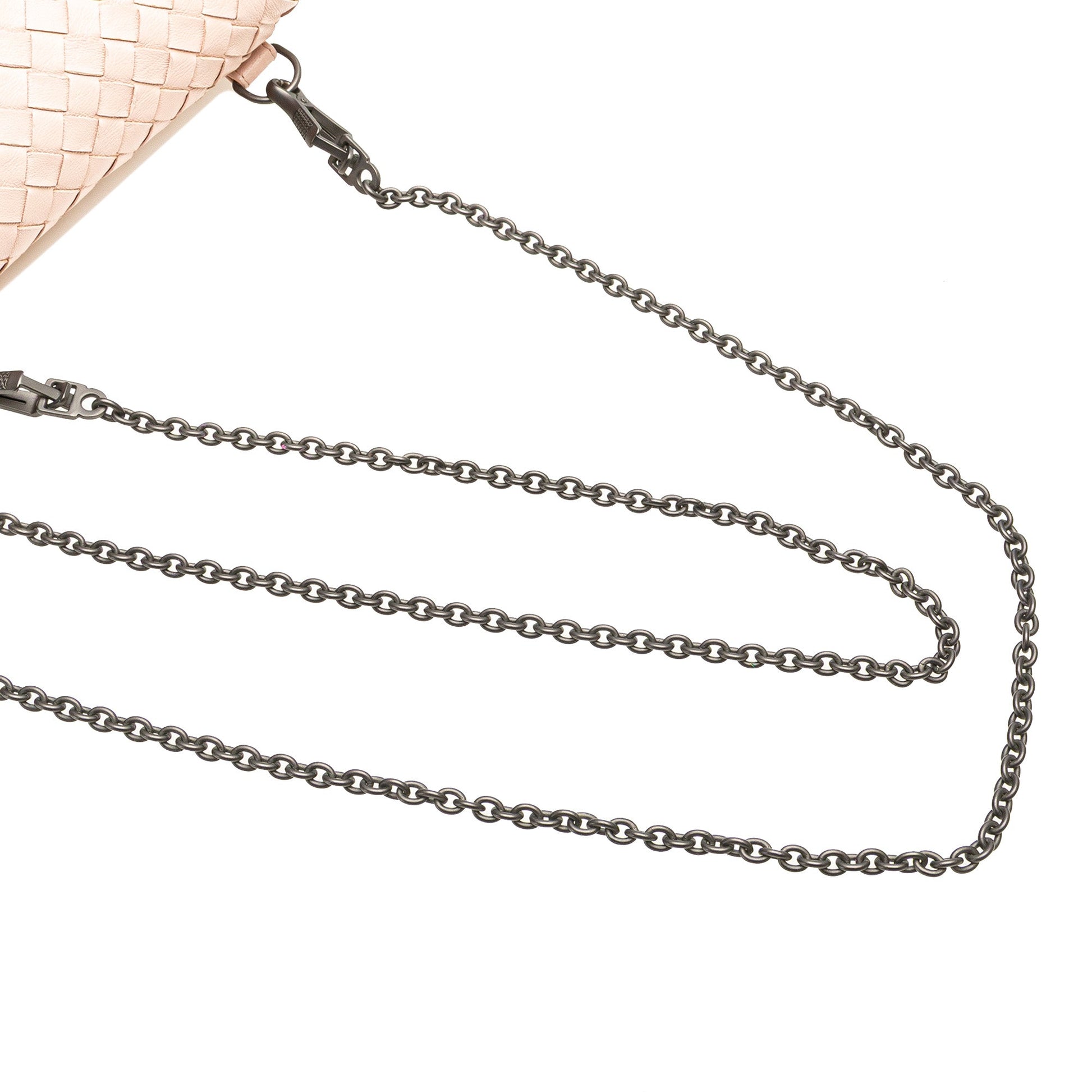 Bottega Veneta Leather Intrecciato Chain Flap Crossbody