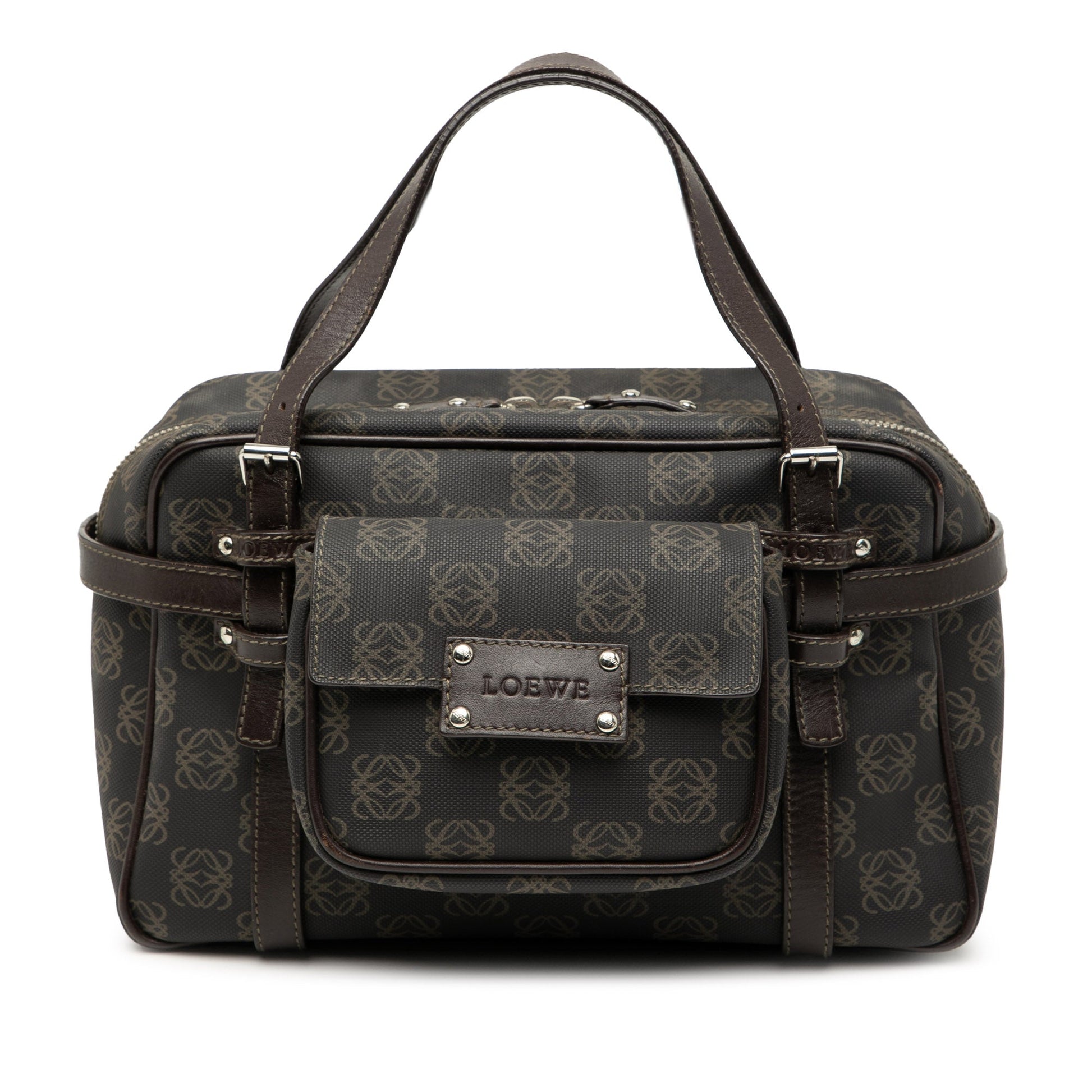 LOEWE Anagram Coated Canvas Handbag