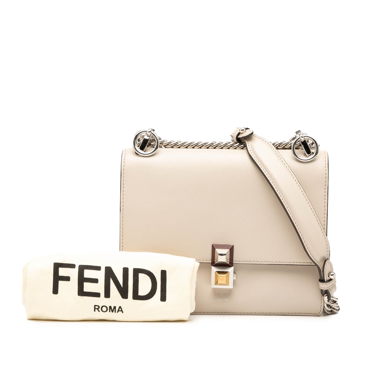 Fendi Small Leather Kan I Crossbody