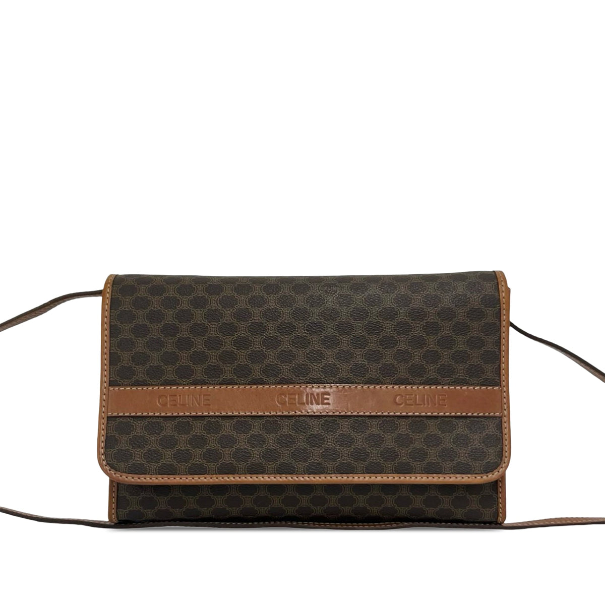 Celine Macadam Coated Canvas Blason Crossbody